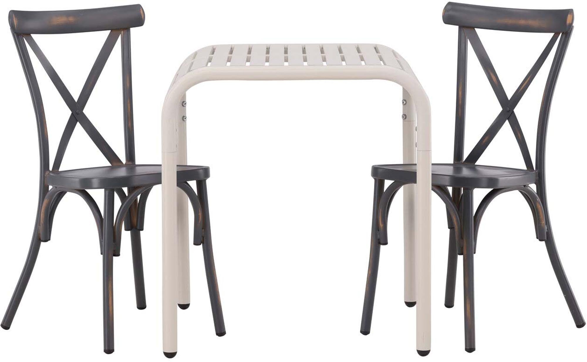 Borneo Outdoor-Tischset von Venture Home: Elegantes 70cm Set für stilvolle Gartenmomente. Wetterfest, pflegeleicht und perfekt für gesellige Runden.