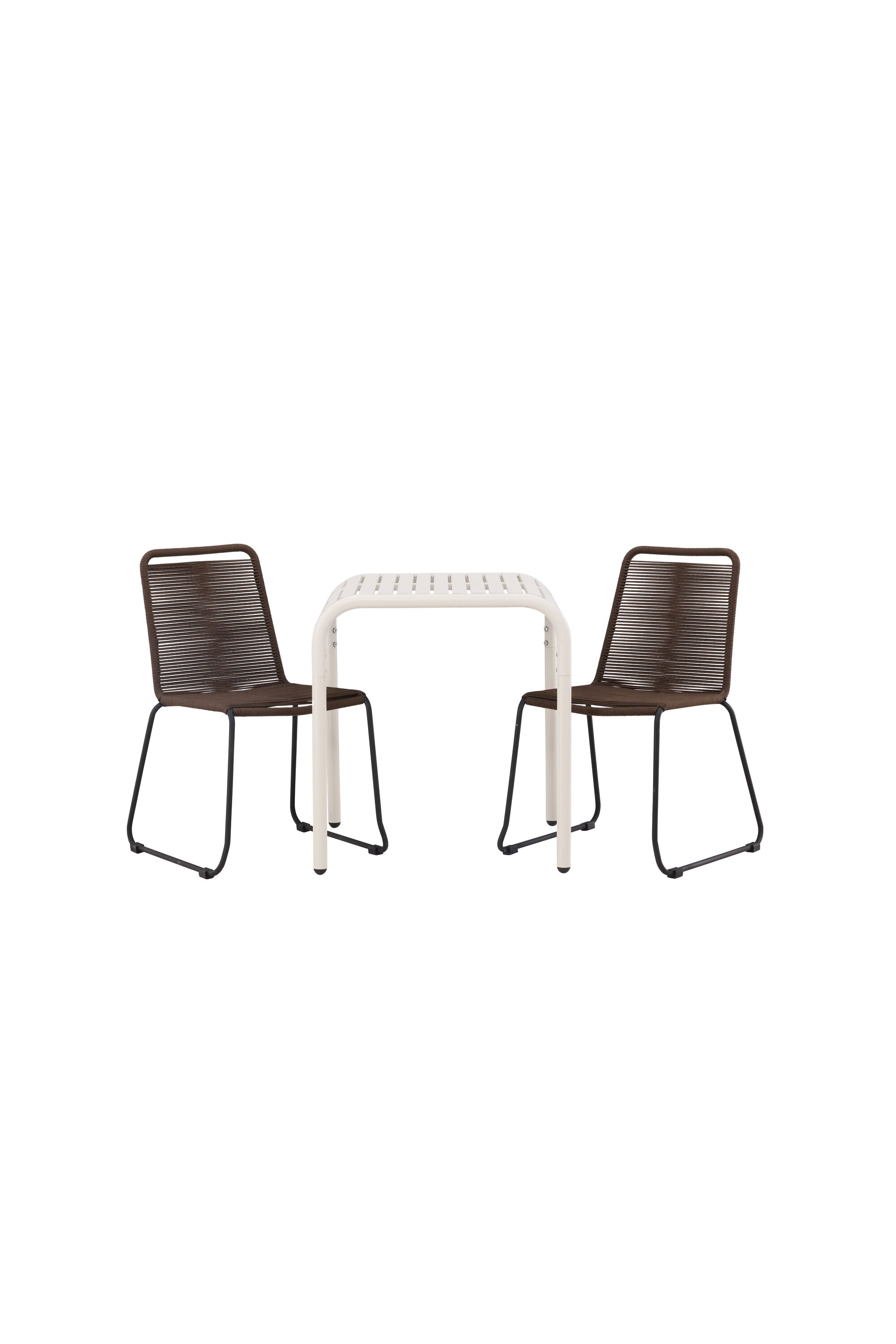 Borneo Outdoor-Caféset + Lindos 70cm/2St. in Beige präsentiert im Onlineshop von KAQTU Design AG. Gartentischset ist von Venture Home