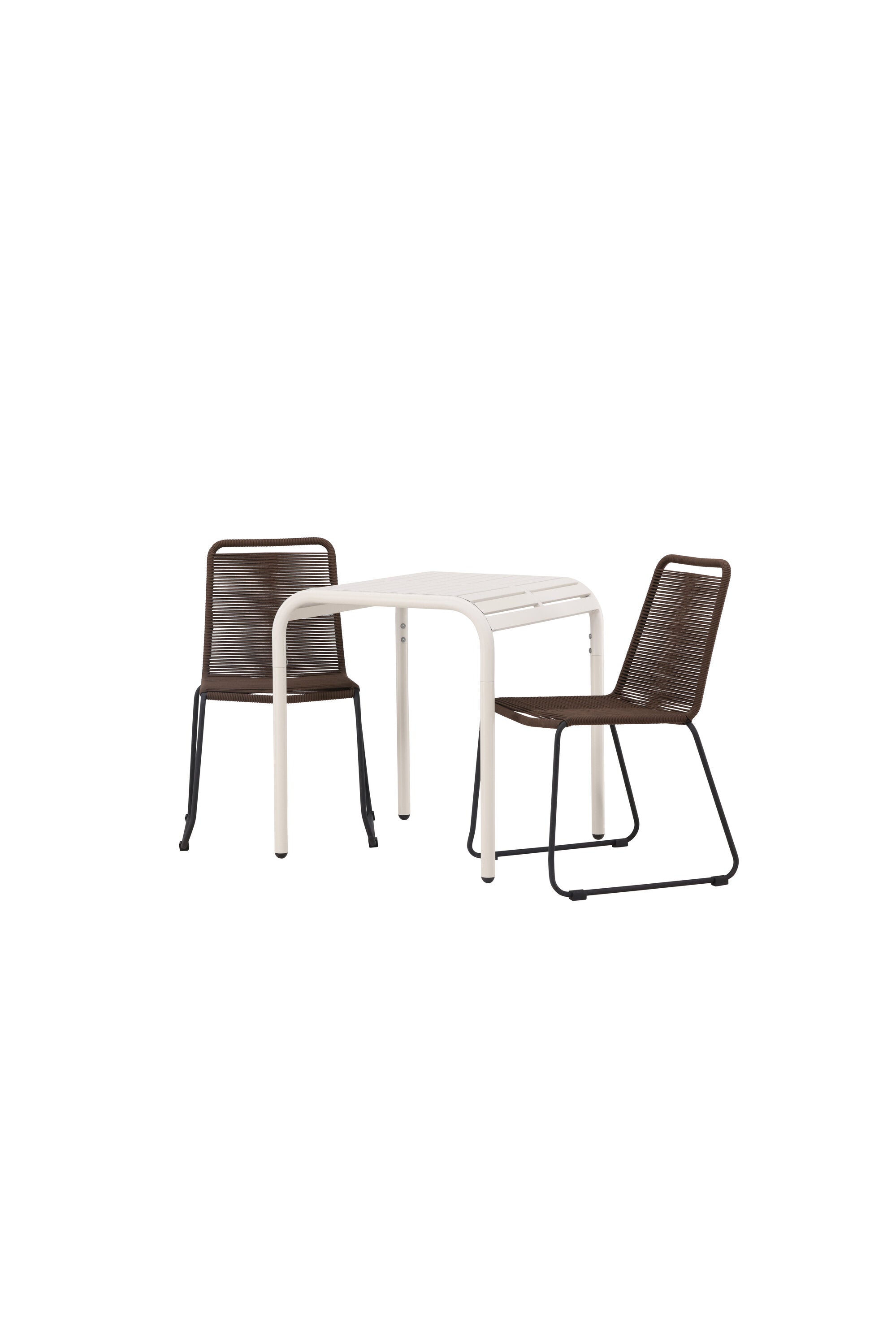 Borneo Outdoor-Caféset + Lindos 70cm/2St. in Beige präsentiert im Onlineshop von KAQTU Design AG. Gartentischset ist von Venture Home
