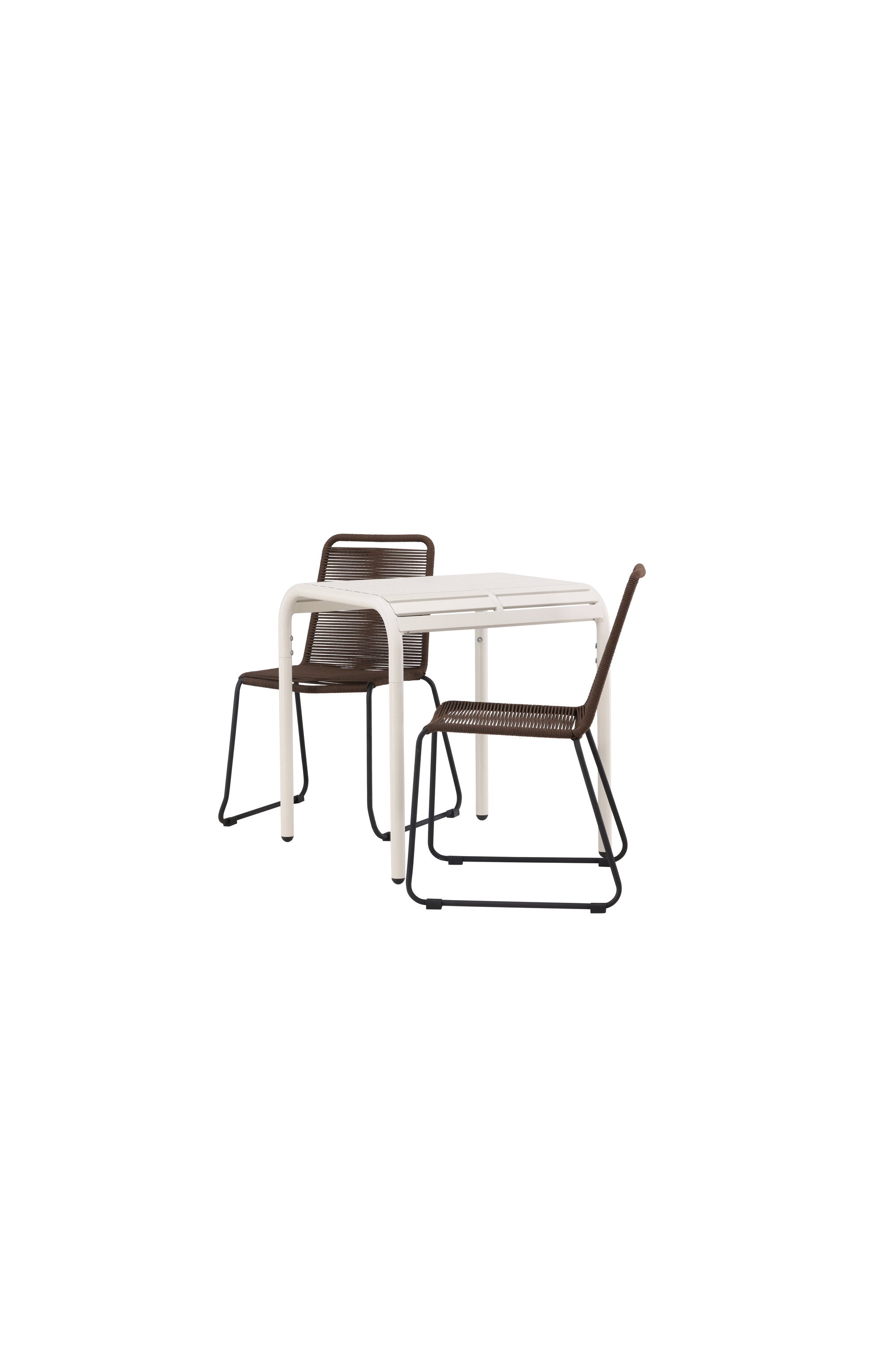 Borneo Outdoor-Caféset + Lindos 70cm/2St. in Beige präsentiert im Onlineshop von KAQTU Design AG. Gartentischset ist von Venture Home
