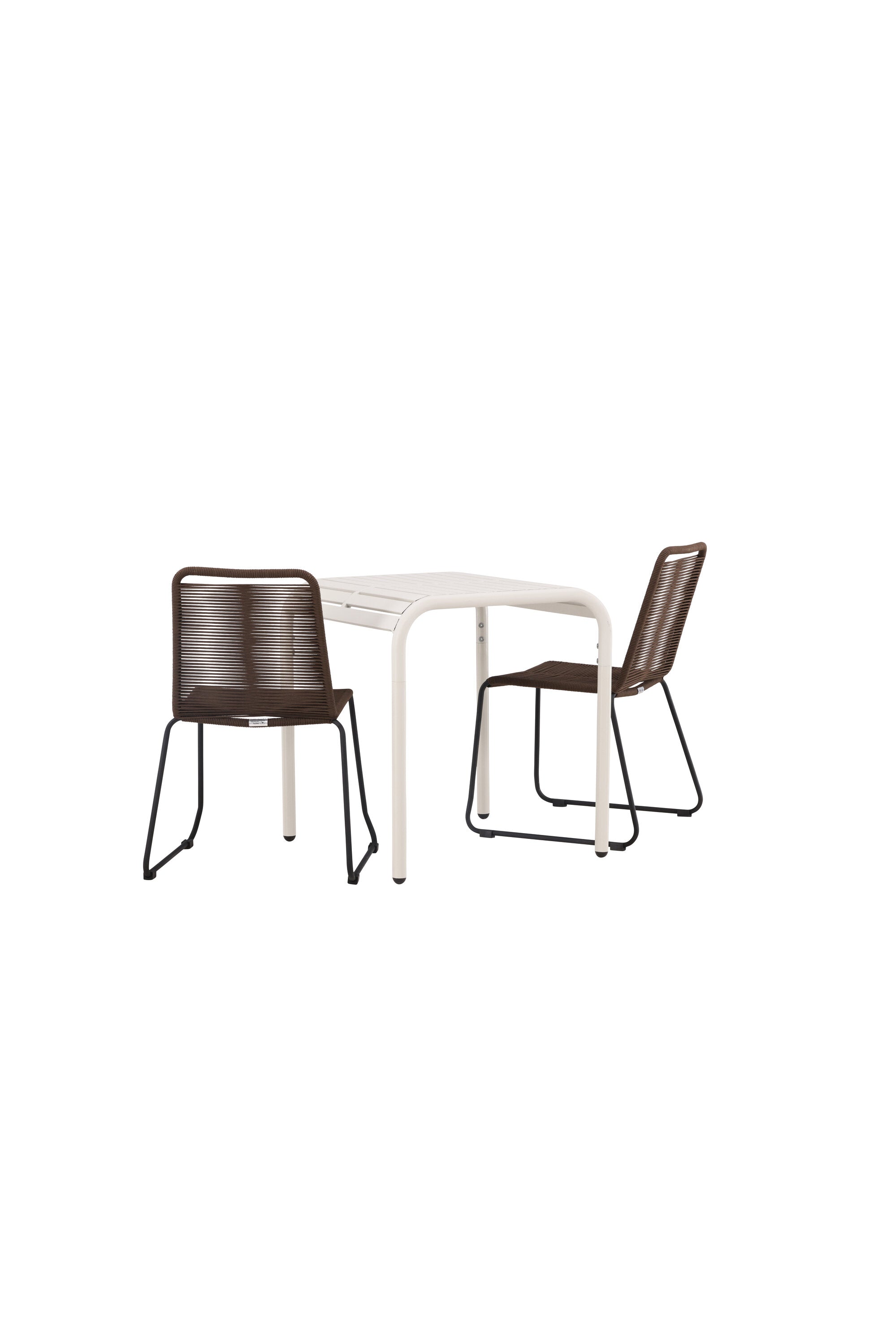 Borneo Outdoor-Caféset + Lindos 70cm/2St. in Beige präsentiert im Onlineshop von KAQTU Design AG. Gartentischset ist von Venture Home