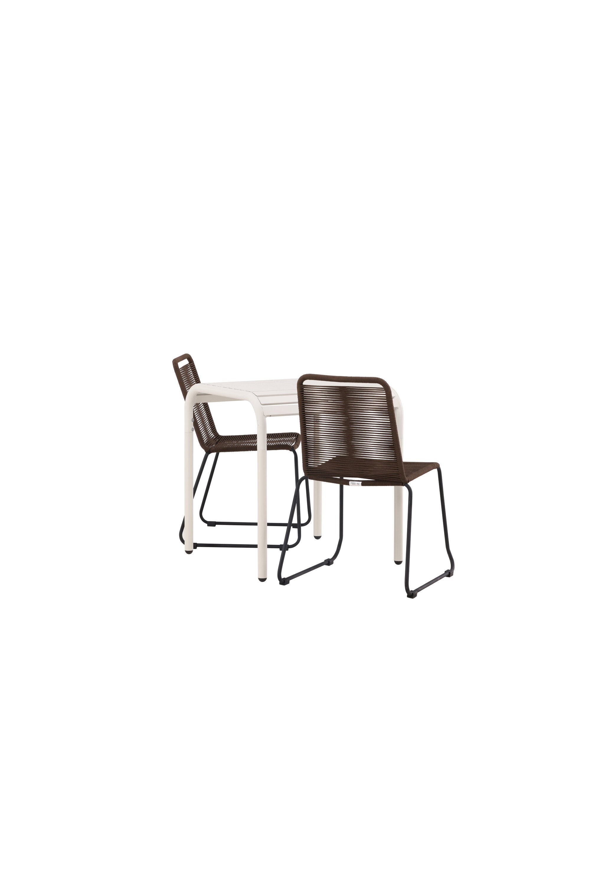 Borneo Outdoor-Caféset + Lindos 70cm/2St. in Beige präsentiert im Onlineshop von KAQTU Design AG. Gartentischset ist von Venture Home