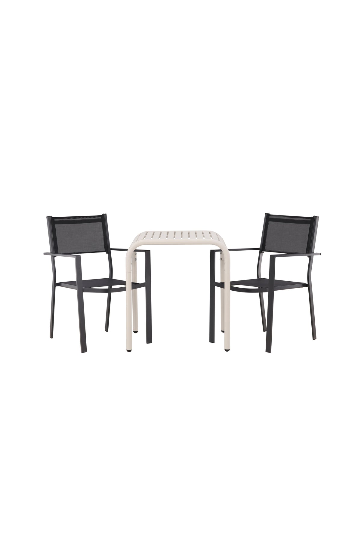 Borneo Outdoor-Tischset + Copacabana 70cm/2St. in Beige / Schwarz präsentiert im Onlineshop von KAQTU Design AG. Gartentischset ist von Venture Home