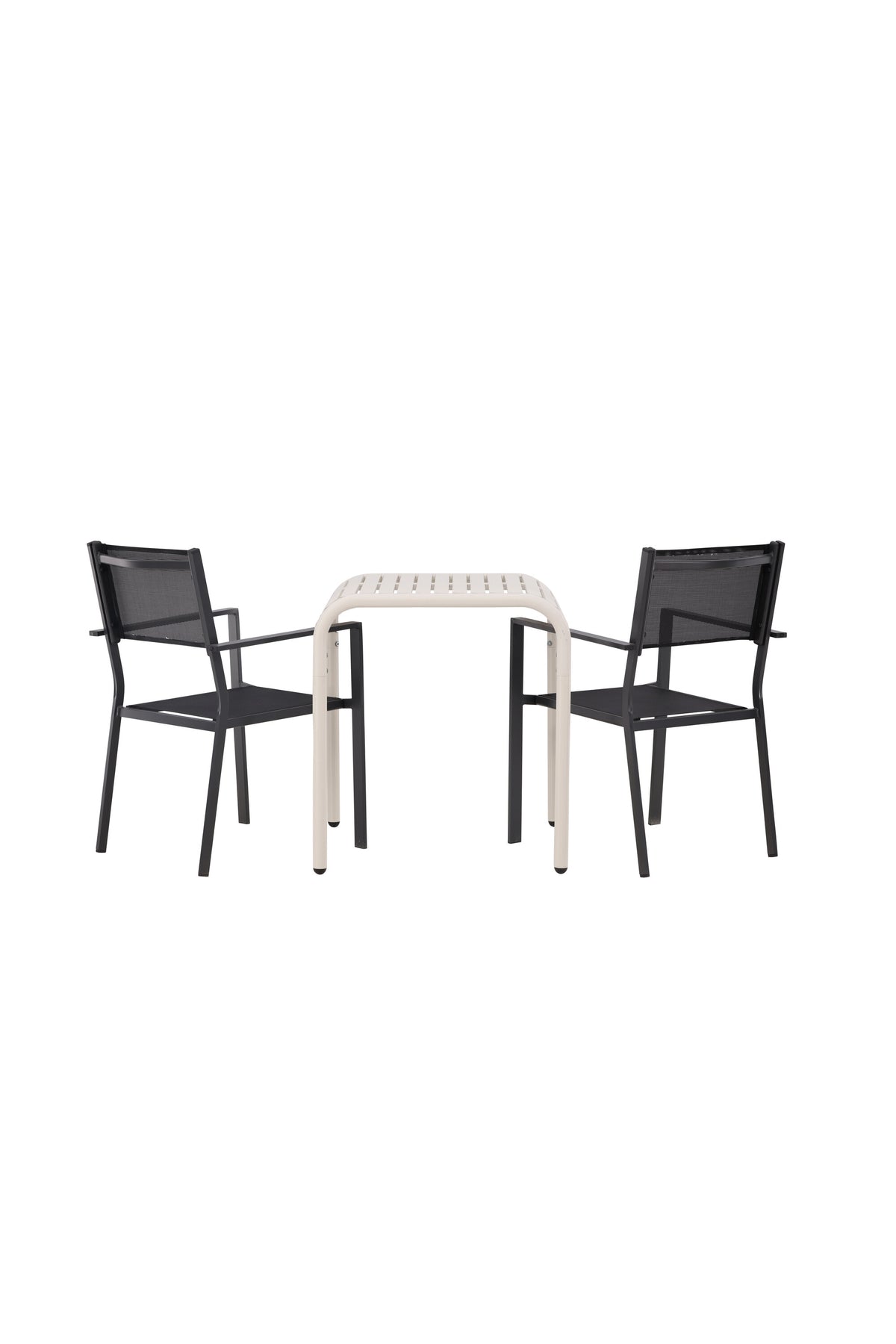 Borneo Outdoor-Tischset + Copacabana 70cm/2St. in Beige / Schwarz präsentiert im Onlineshop von KAQTU Design AG. Gartentischset ist von Venture Home