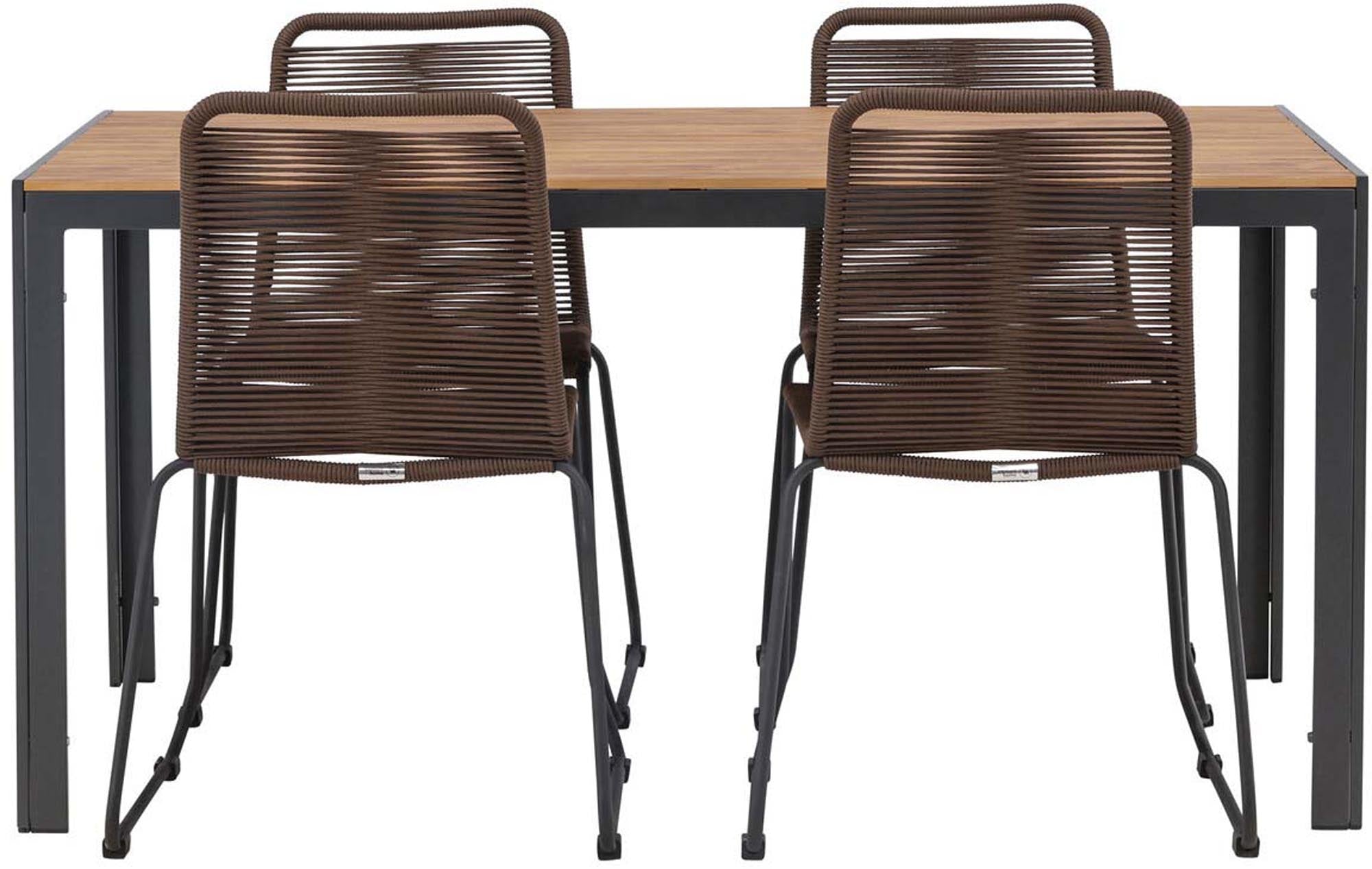 Erleben Sie das Break Outdoor-Tischset von Venture Home: Stilvoll, robust und perfekt für gesellige Momente im Freien. Ideal für jeden Garten!