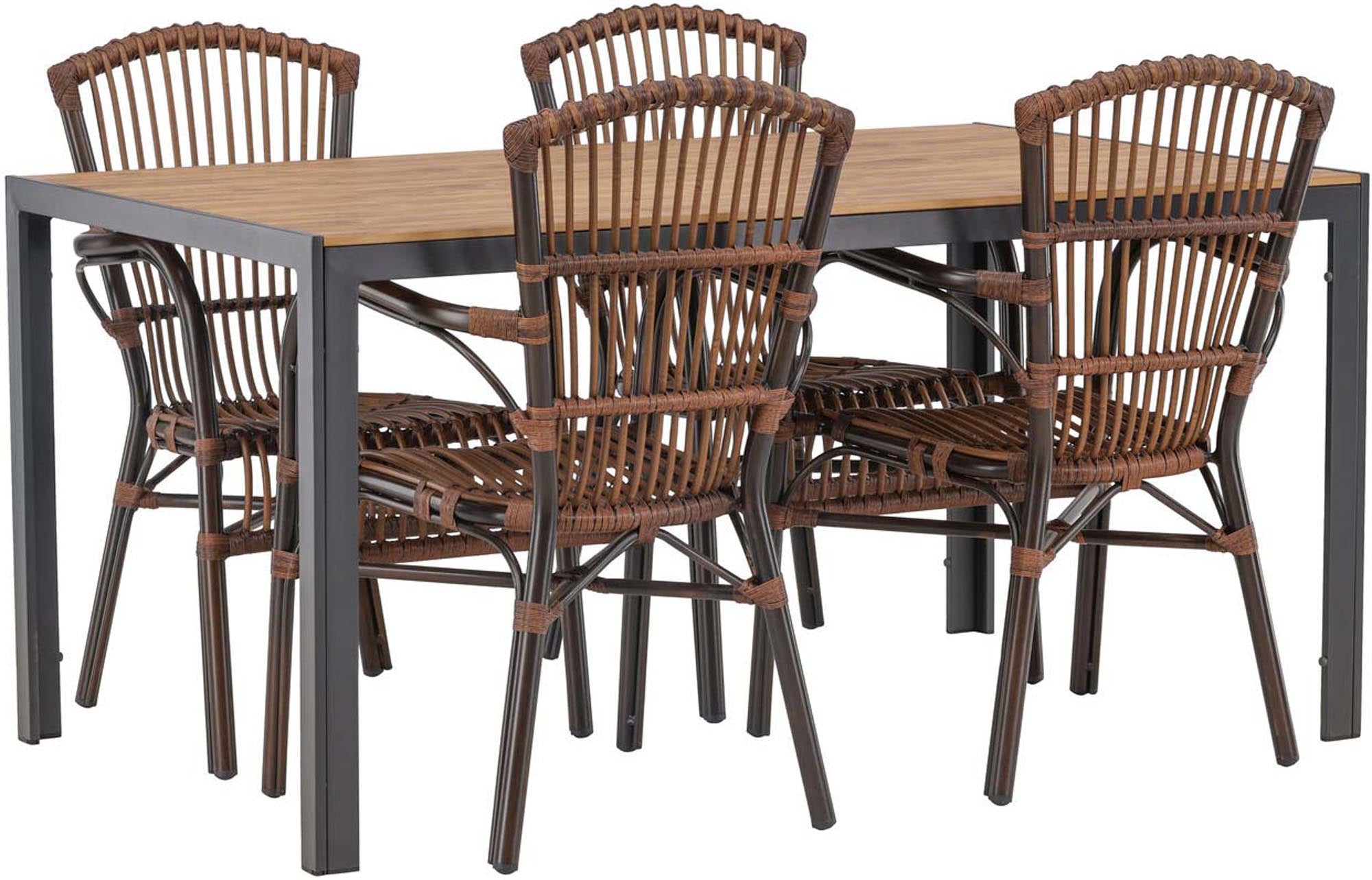 Stilvolles Break Outdoor-Tischset von Venture Home: Eleganz und Komfort für unvergessliche Momente im Freien.