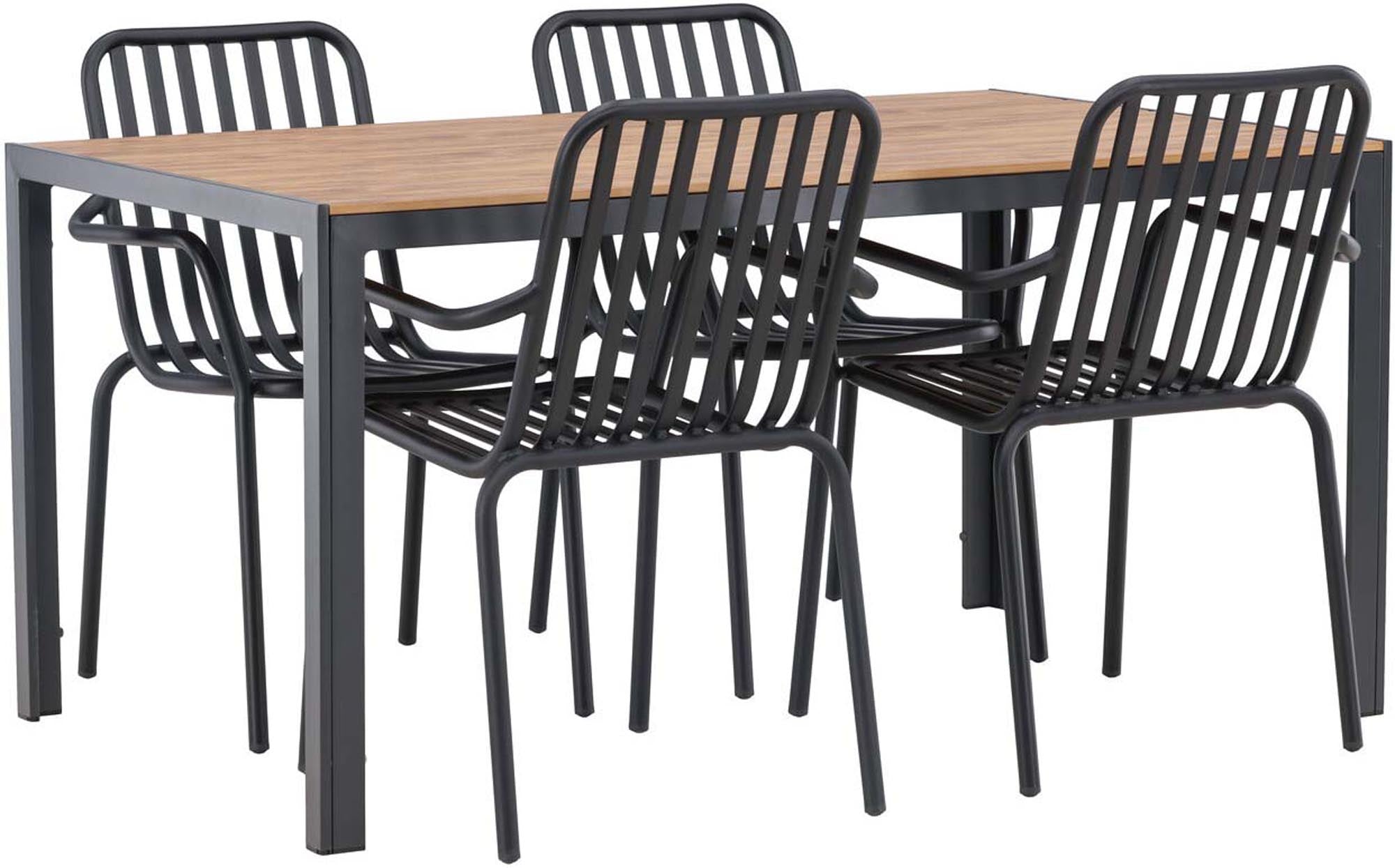 Break Outdoor-Tischset + Peking 150cm/4St. von Venture Home: Stilvolles Design für gesellige Stunden im Freien. Ideal für jeden Garten!