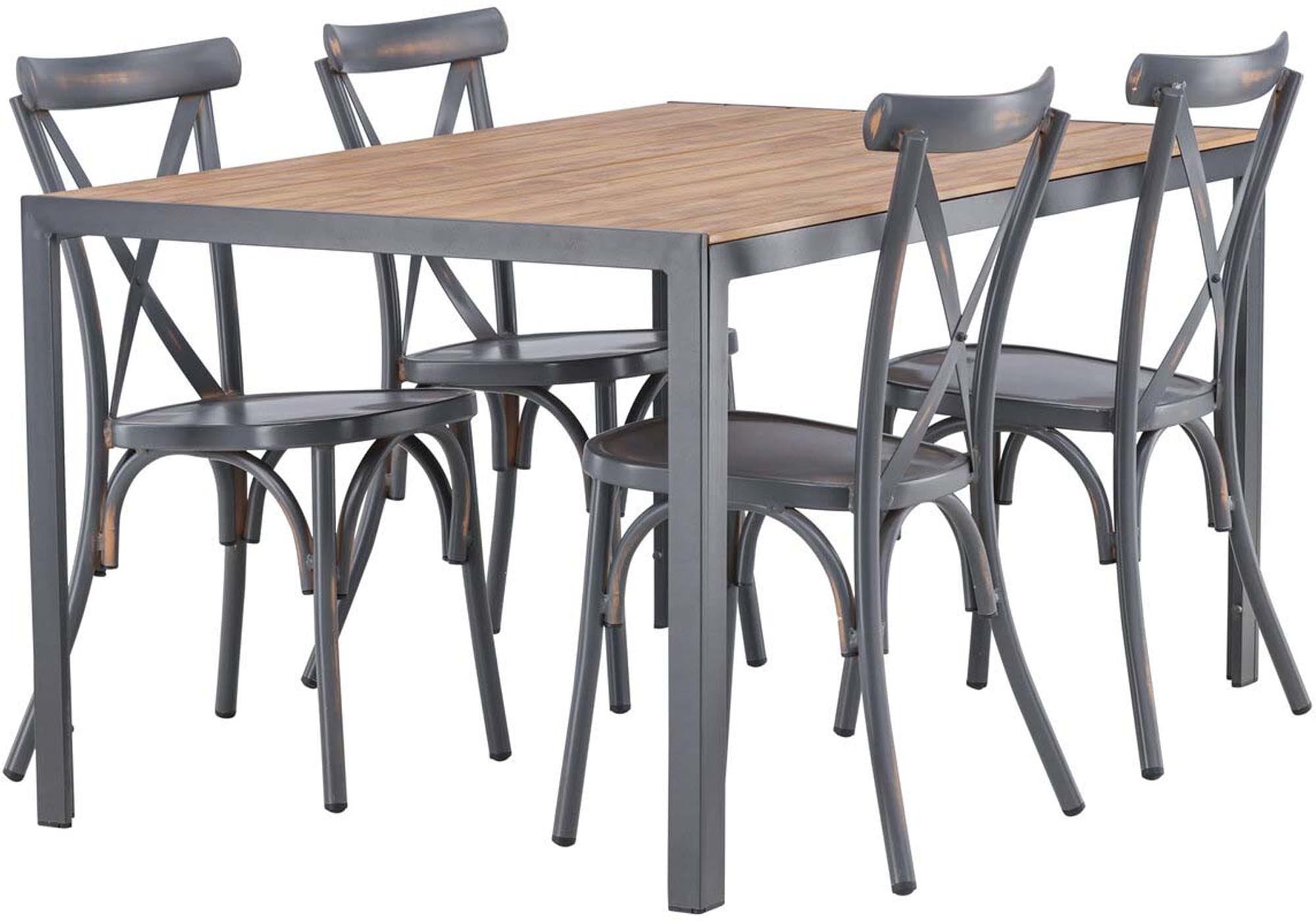 Robustes Outdoor-Tischset für entspannte Stunden im Freien.