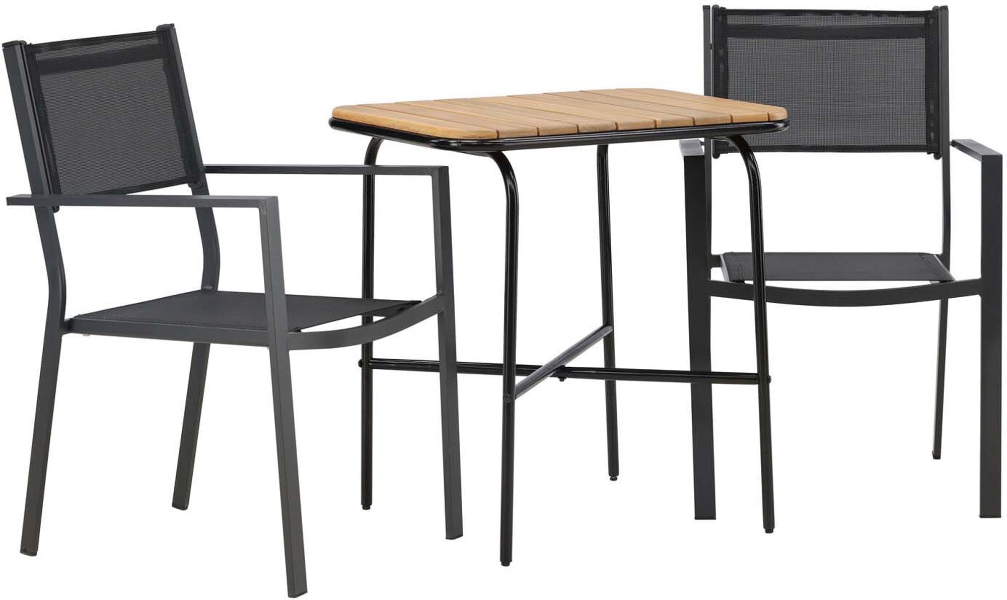 Stylisches Holmbeck Outdoor-Tischset Copacabana: Perfekt für kleine Balkone und gemütliche Terrassen, wetterfest und pflegeleicht.