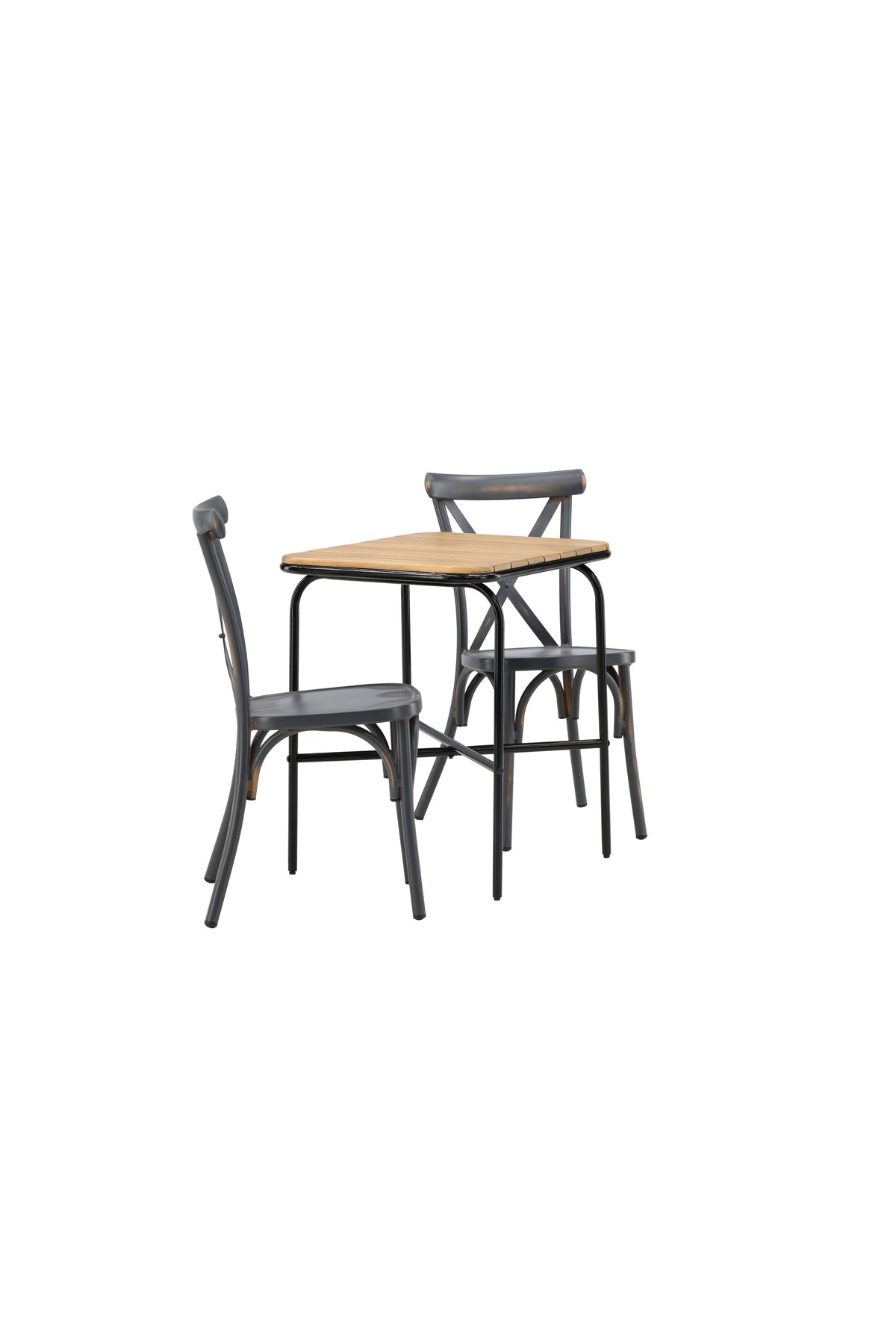 Holmbeck Outdoor-Tischset Peking 70cm/2St. in Dunkelgrau präsentiert im Onlineshop von KAQTU Design AG. Gartentischset ist von Venture Home