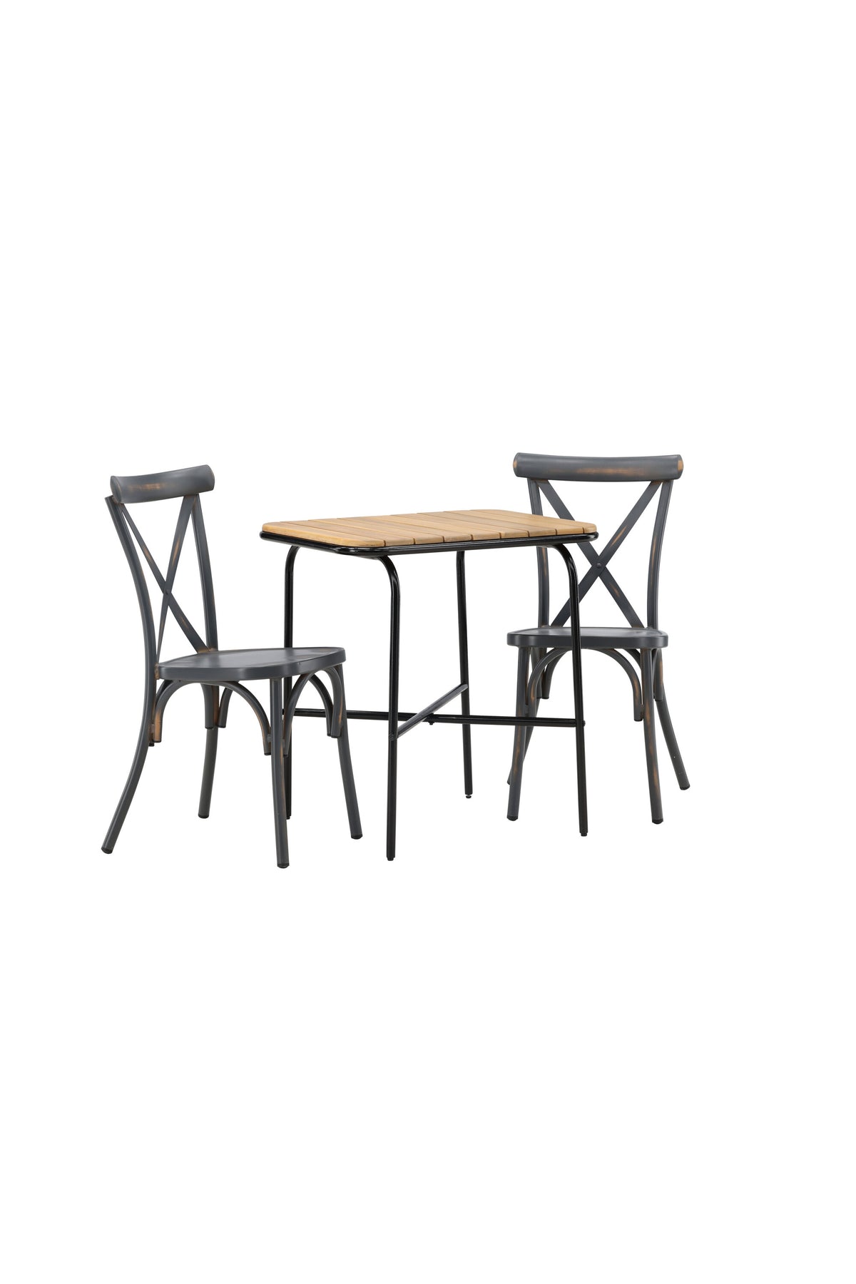 Holmbeck Outdoor-Tischset Peking 70cm/2St. in Dunkelgrau präsentiert im Onlineshop von KAQTU Design AG. Gartentischset ist von Venture Home