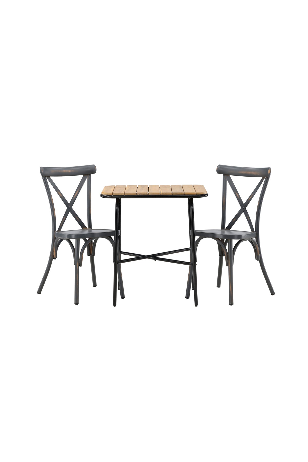 Holmbeck Outdoor-Tischset Peking 70cm/2St. in Dunkelgrau präsentiert im Onlineshop von KAQTU Design AG. Gartentischset ist von Venture Home