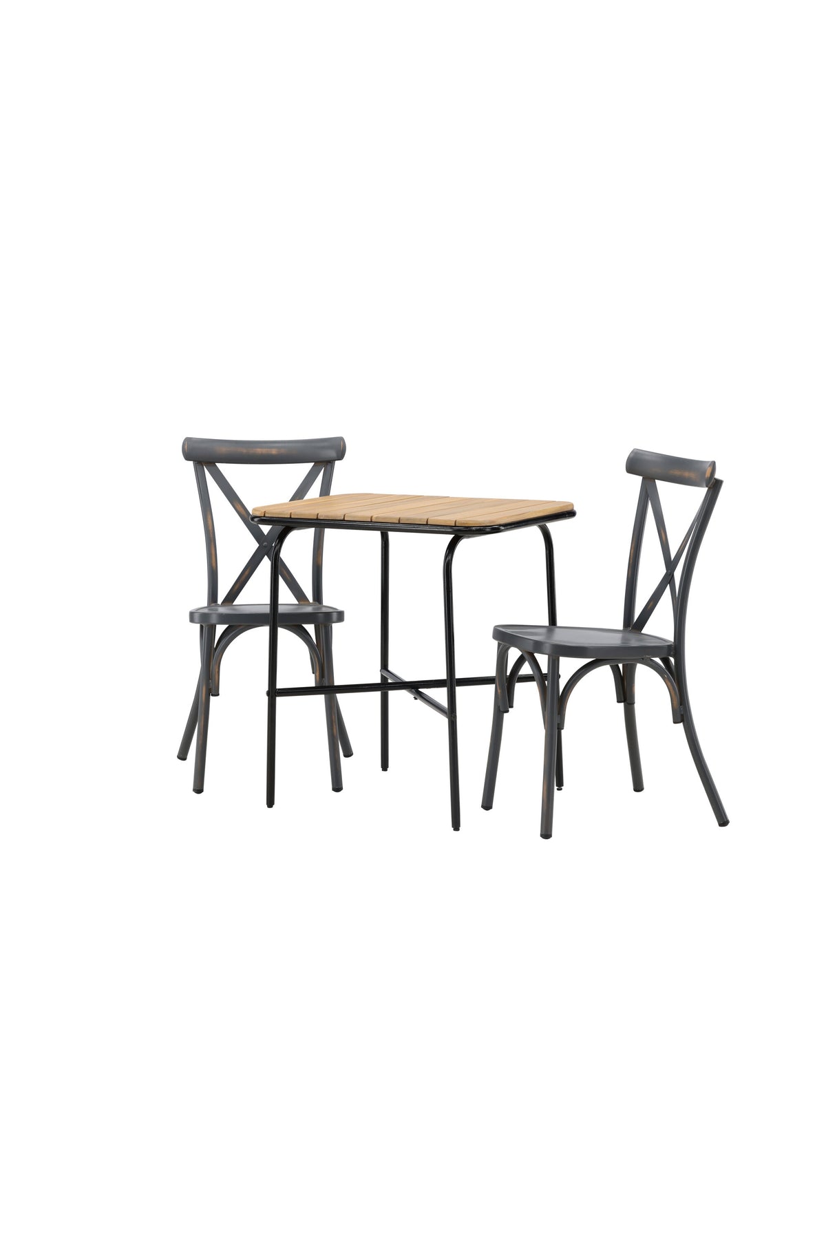 Holmbeck Outdoor-Tischset Peking 70cm/2St. in Dunkelgrau präsentiert im Onlineshop von KAQTU Design AG. Gartentischset ist von Venture Home