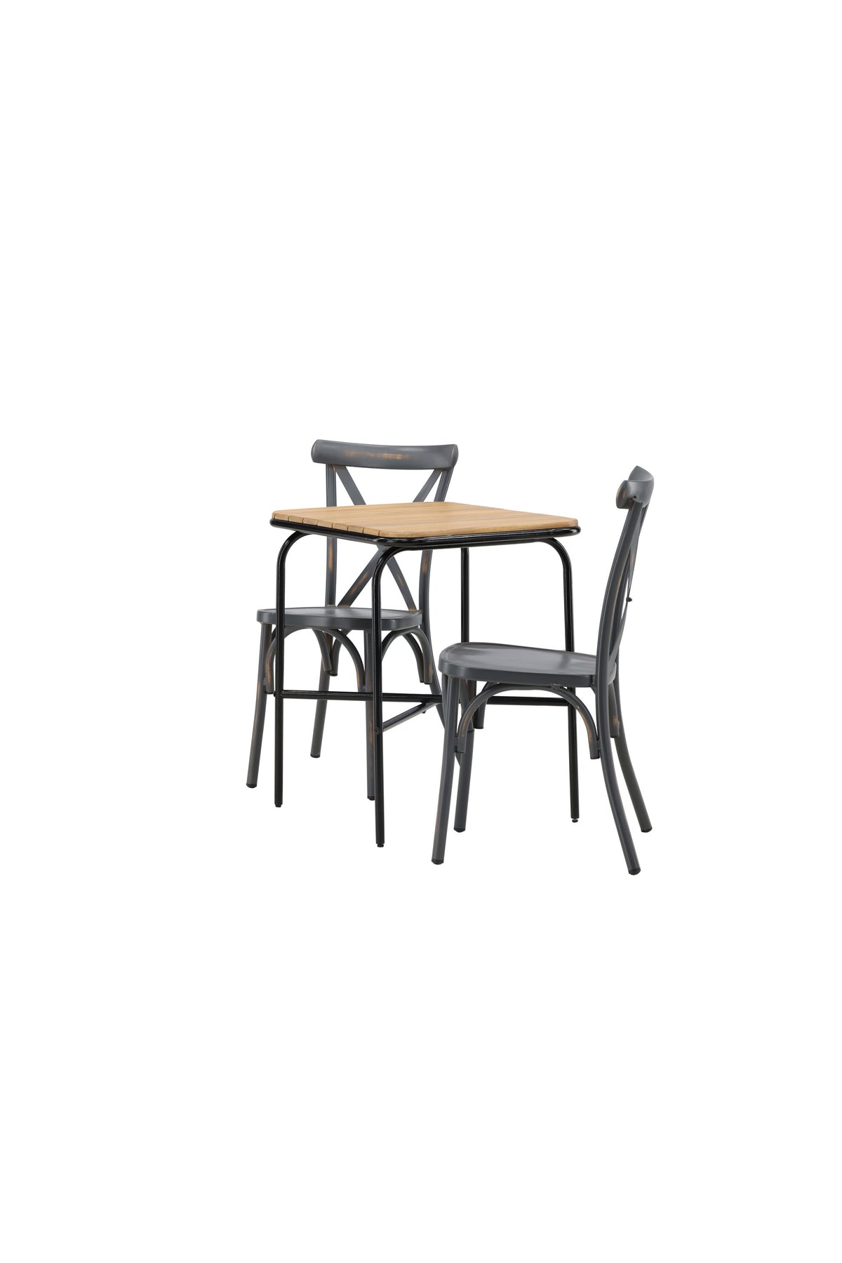 Holmbeck Outdoor-Tischset Peking 70cm/2St. in Dunkelgrau präsentiert im Onlineshop von KAQTU Design AG. Gartentischset ist von Venture Home