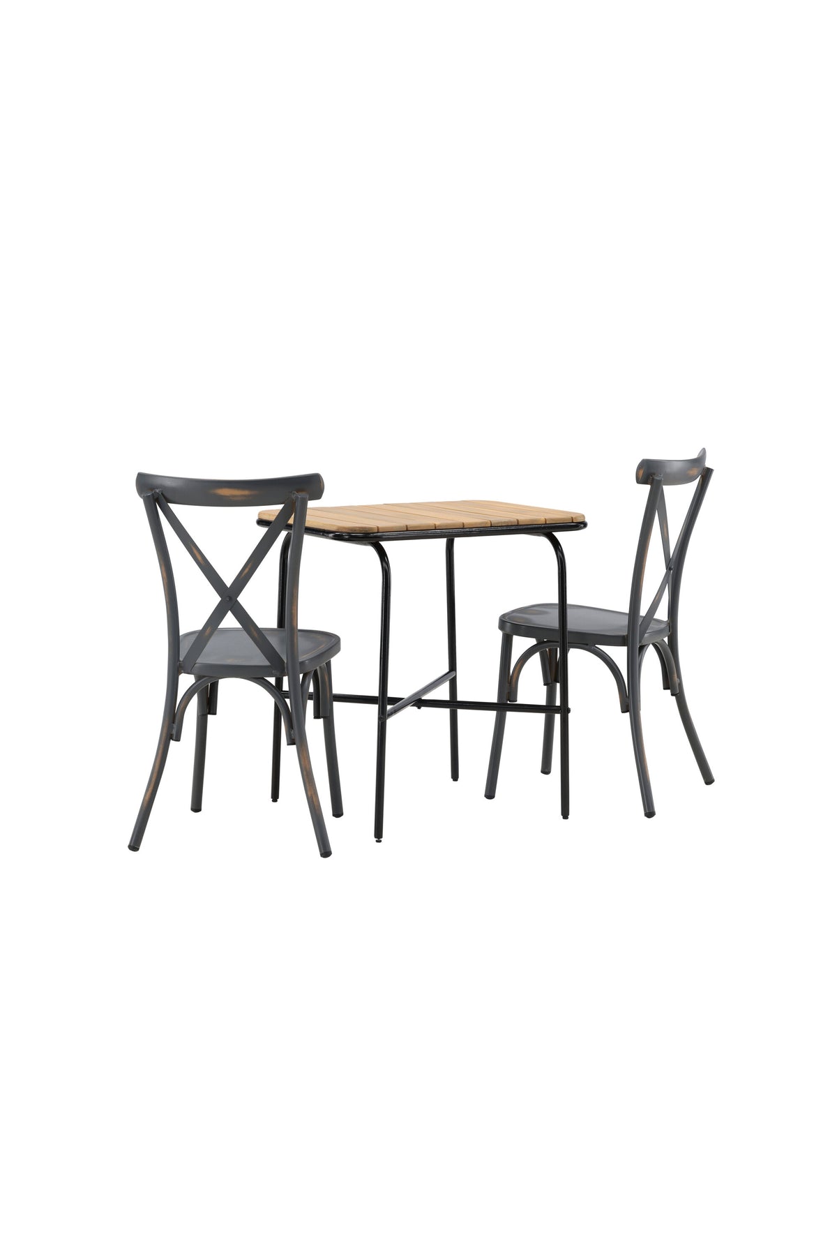 Holmbeck Outdoor-Tischset Peking 70cm/2St. in Dunkelgrau präsentiert im Onlineshop von KAQTU Design AG. Gartentischset ist von Venture Home
