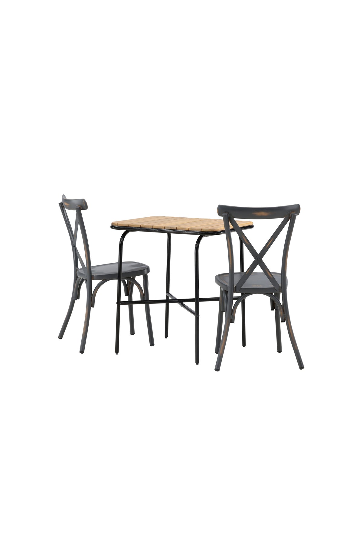 Holmbeck Outdoor-Tischset Peking 70cm/2St. in Dunkelgrau präsentiert im Onlineshop von KAQTU Design AG. Gartentischset ist von Venture Home