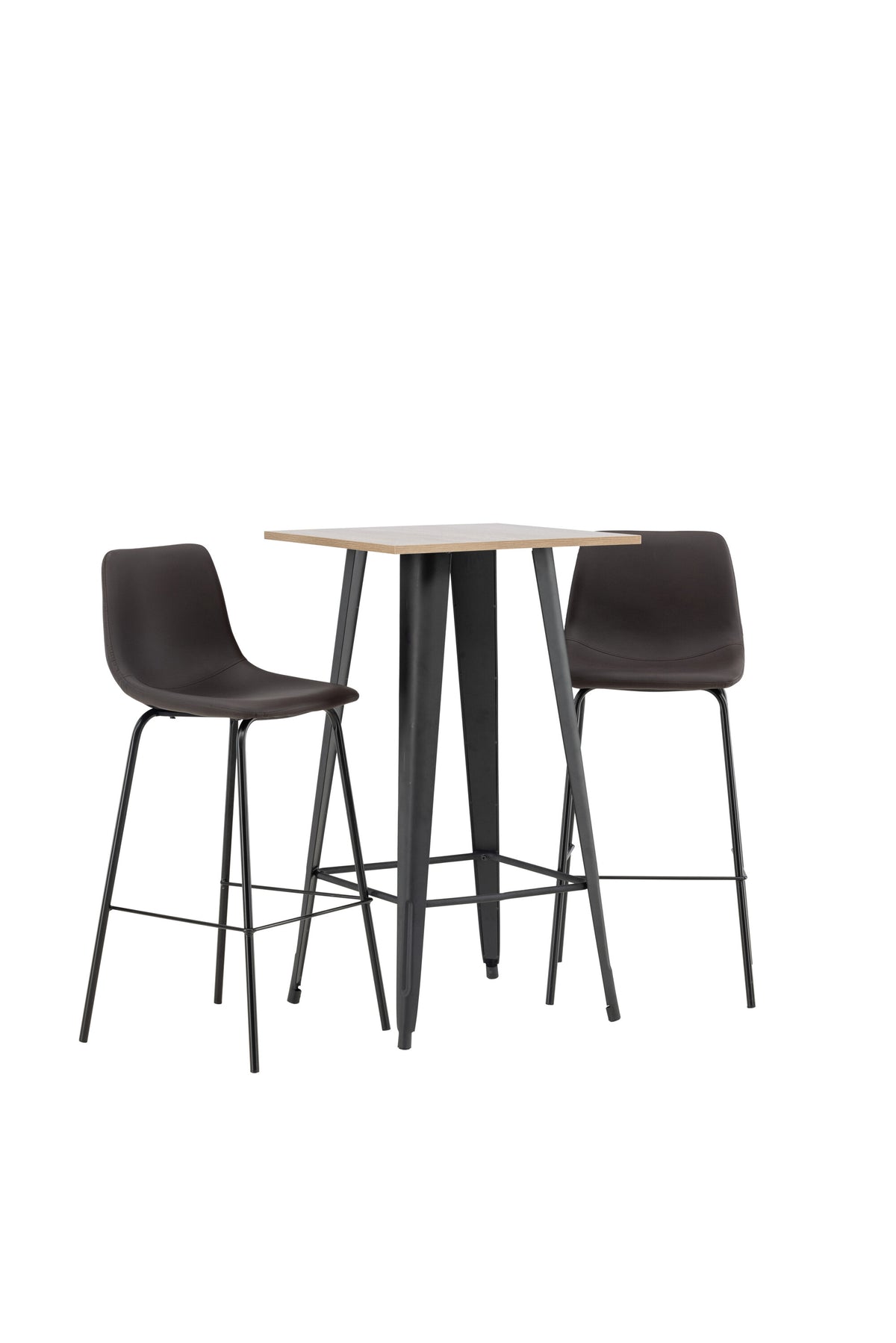 Barset Tempe + Alexi 60cm/2St. in Schwarz Braun präsentiert im Onlineshop von KAQTU Design AG. Bartischset ist von Venture Home