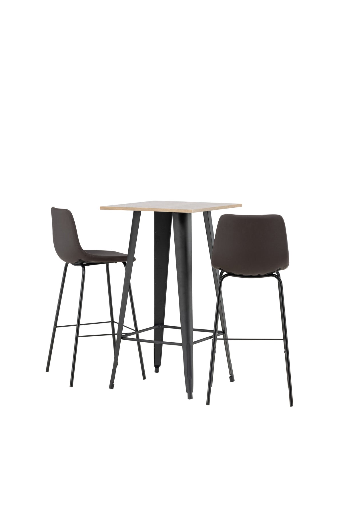 Barset Tempe + Alexi 60cm/2St. in Schwarz Braun präsentiert im Onlineshop von KAQTU Design AG. Bartischset ist von Venture Home