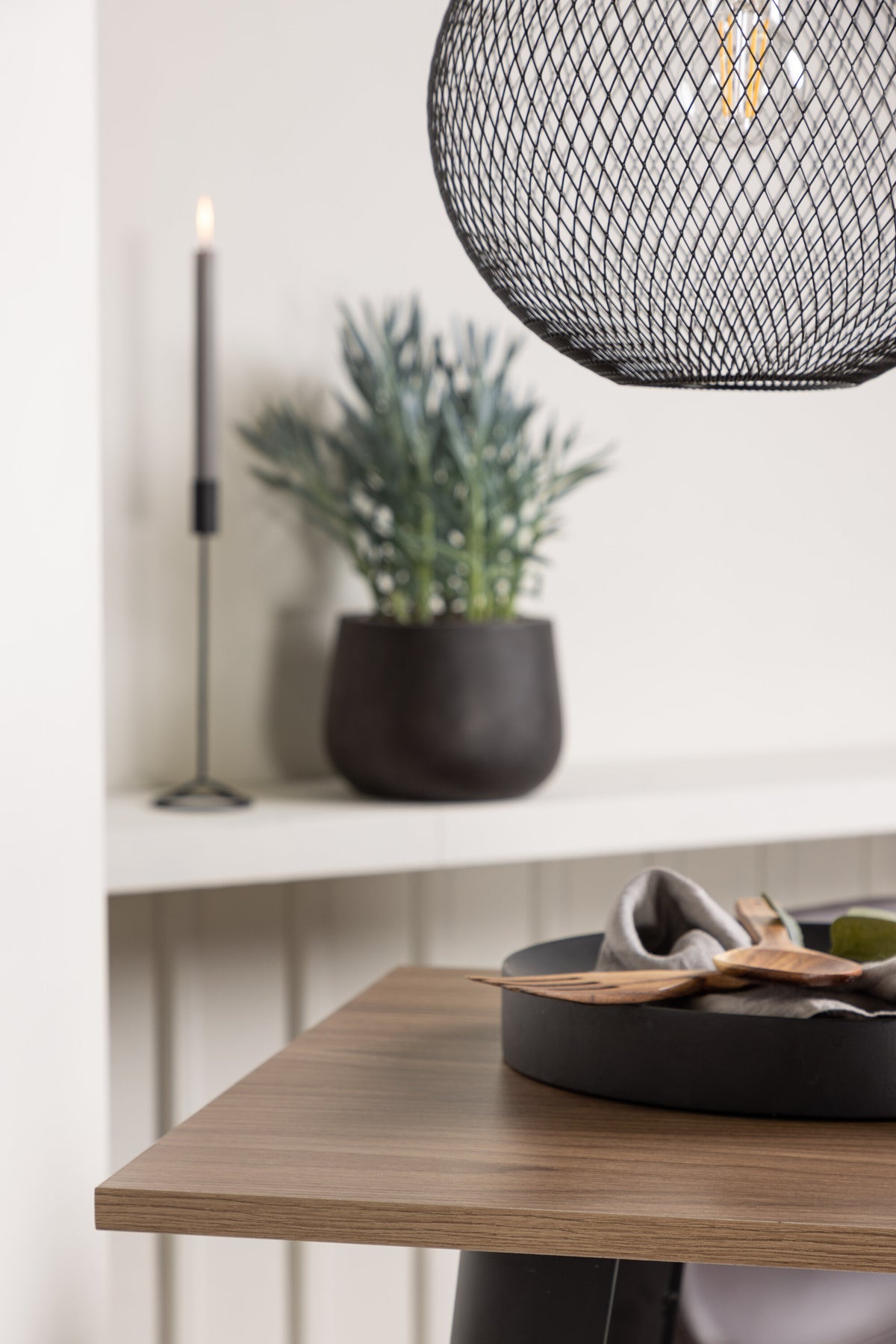 Barset Tempe + Alexi 60cm/2St. in Schwarz Braun präsentiert im Onlineshop von KAQTU Design AG. Bartischset ist von Venture Home