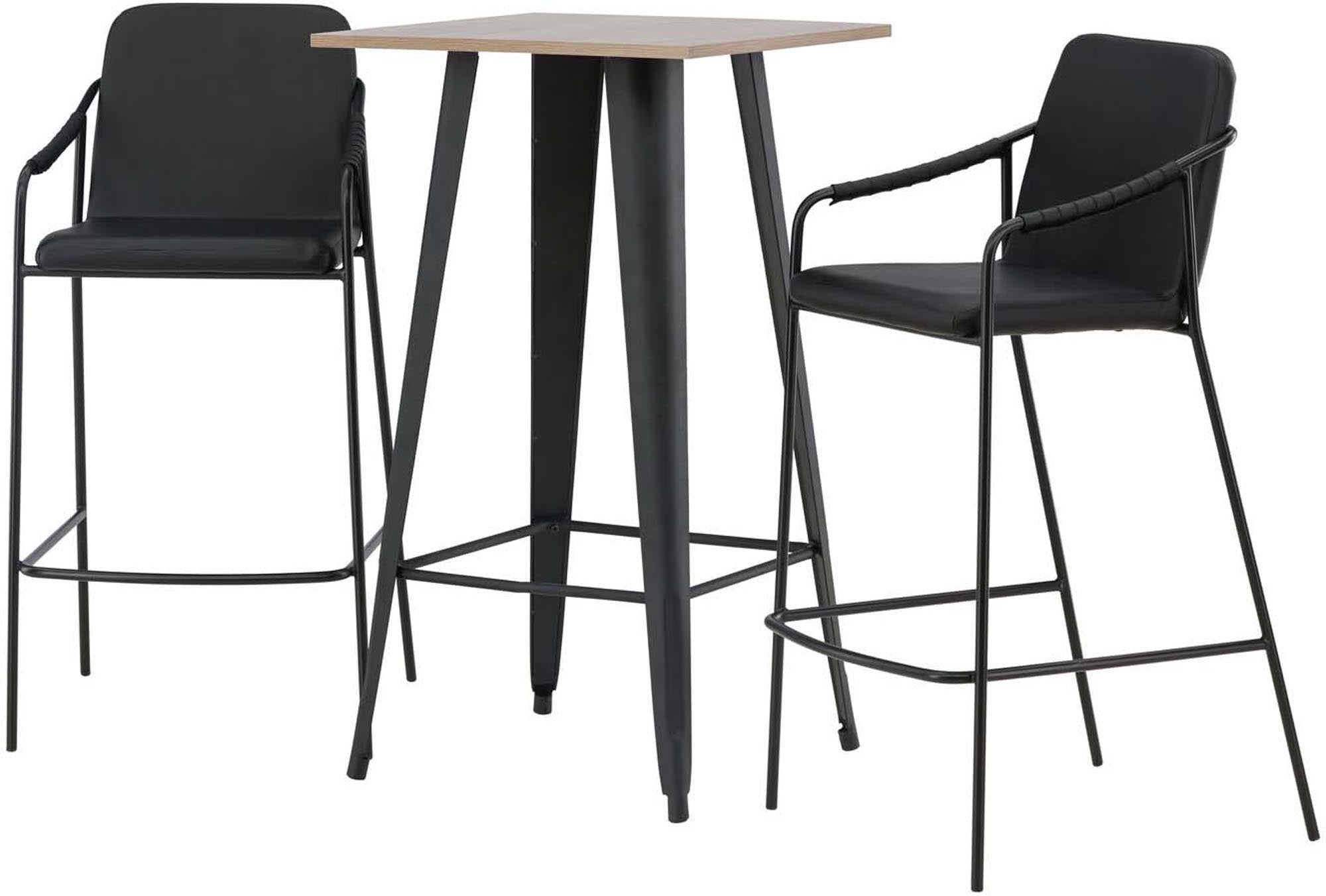 Barset Tempe + Tvist: Elegantes Bartisch-Set für kleine Räume, ideal für gesellige Abende und modernes Wohnen.