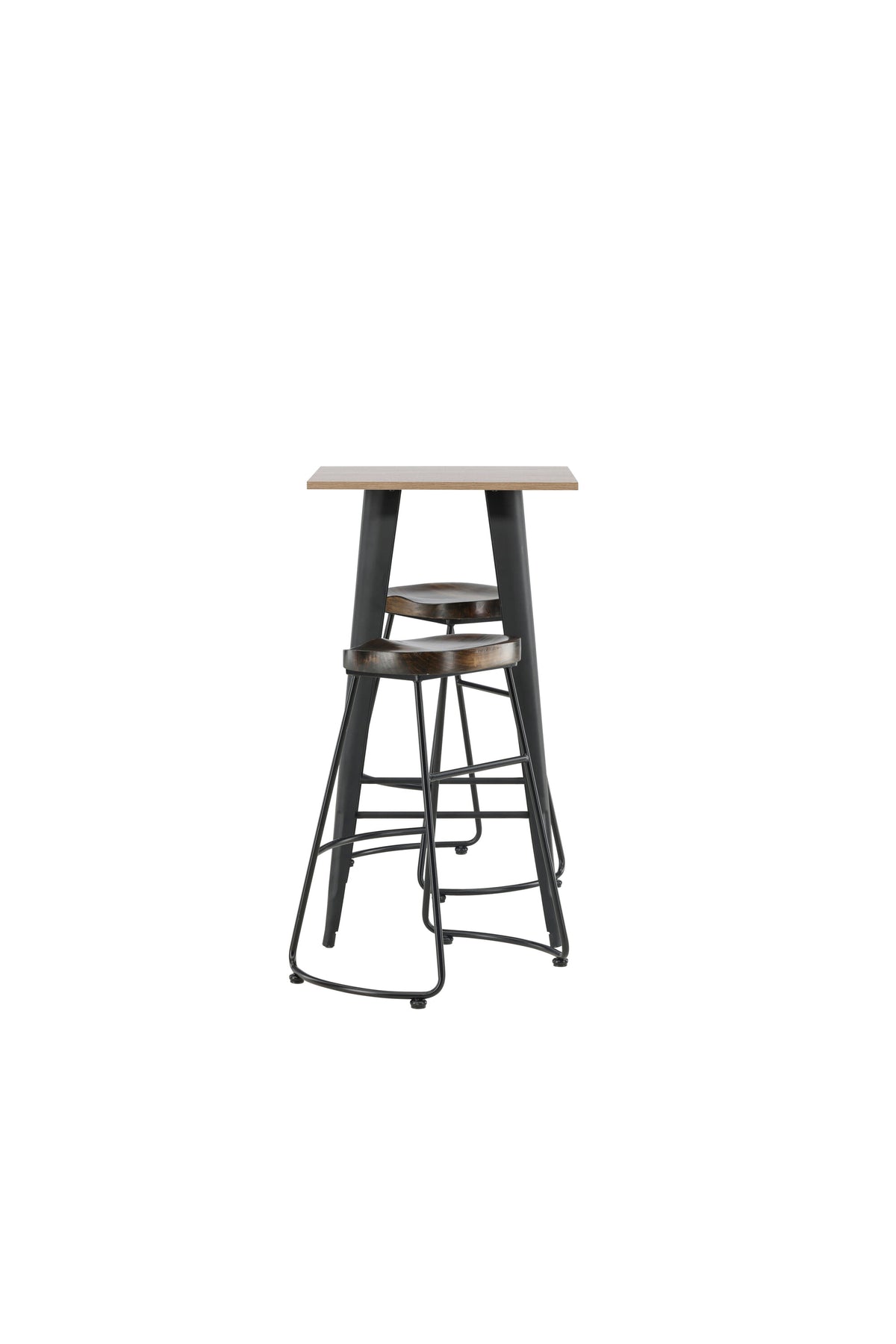Barset Tempe + Ozark 60cm/2St. in Schwarz präsentiert im Onlineshop von KAQTU Design AG. Bartischset ist von Venture Home