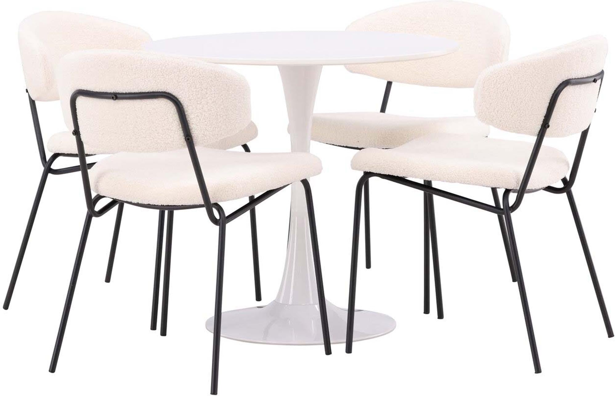 Modernes Hamden Esszimmerset mit rundem Tisch für stilvolle Räume.