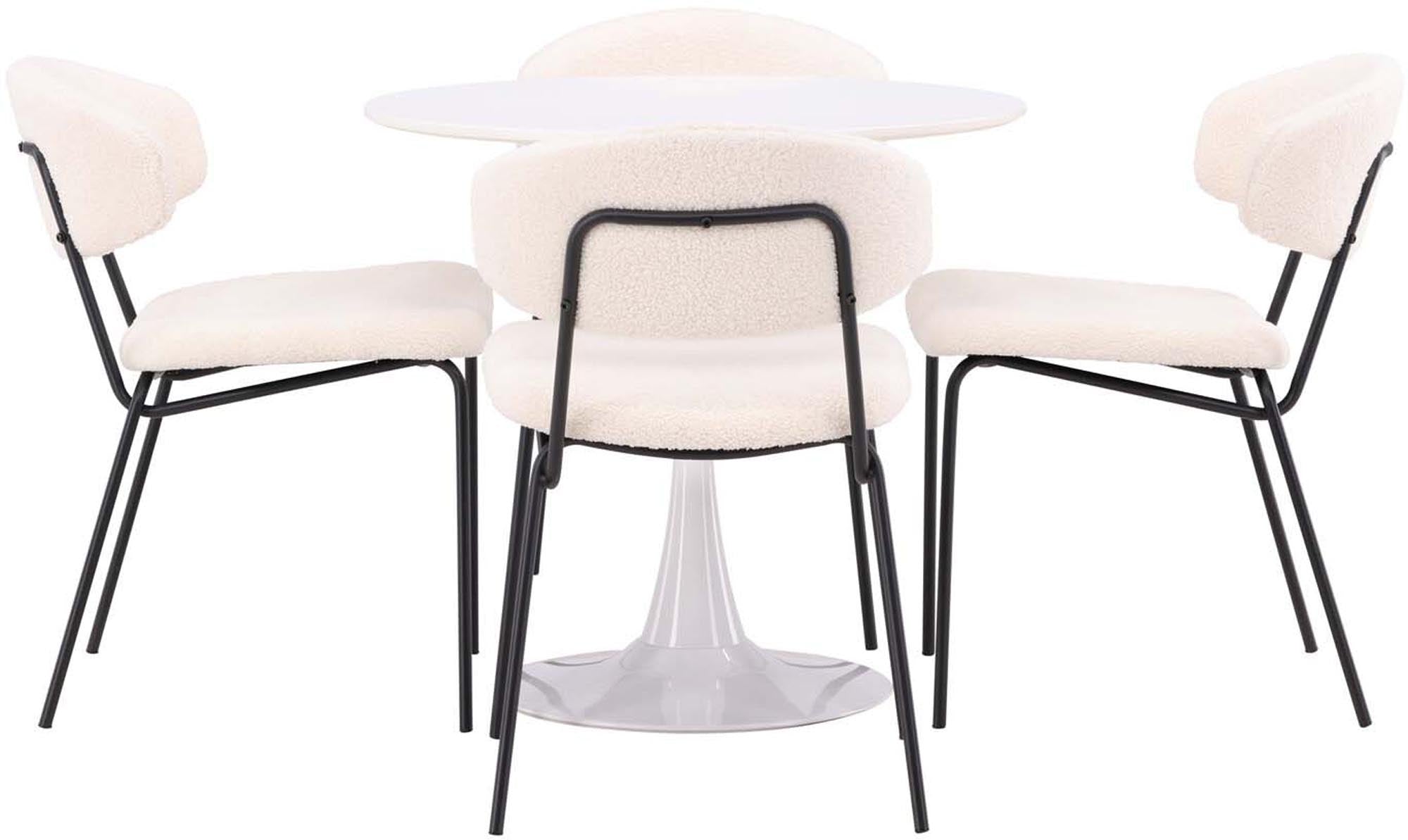 Elegantes Hamden Esszimmerset mit rundem Tisch für zeitlose Eleganz.