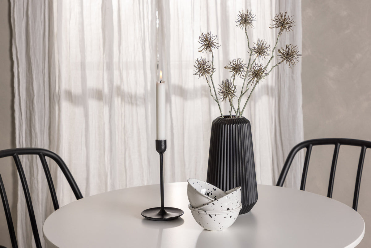 Hamden Esszimmerset + Dyrön ⌀80cm/4St. in Schwarz präsentiert im Onlineshop von KAQTU Design AG. Esszimmerset ist von Venture Home