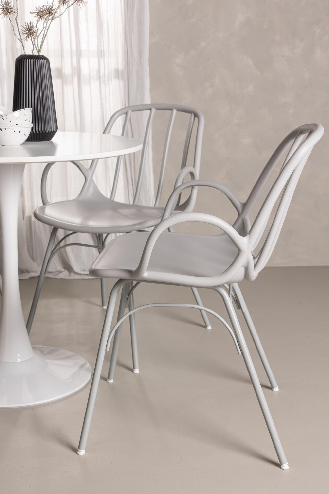 Stylisches Esszimmerset Hamden mit Dyrön Stühlen, ideal für gemütliche Mahlzeiten und modernes Wohnen. Pflegeleicht und einladend.