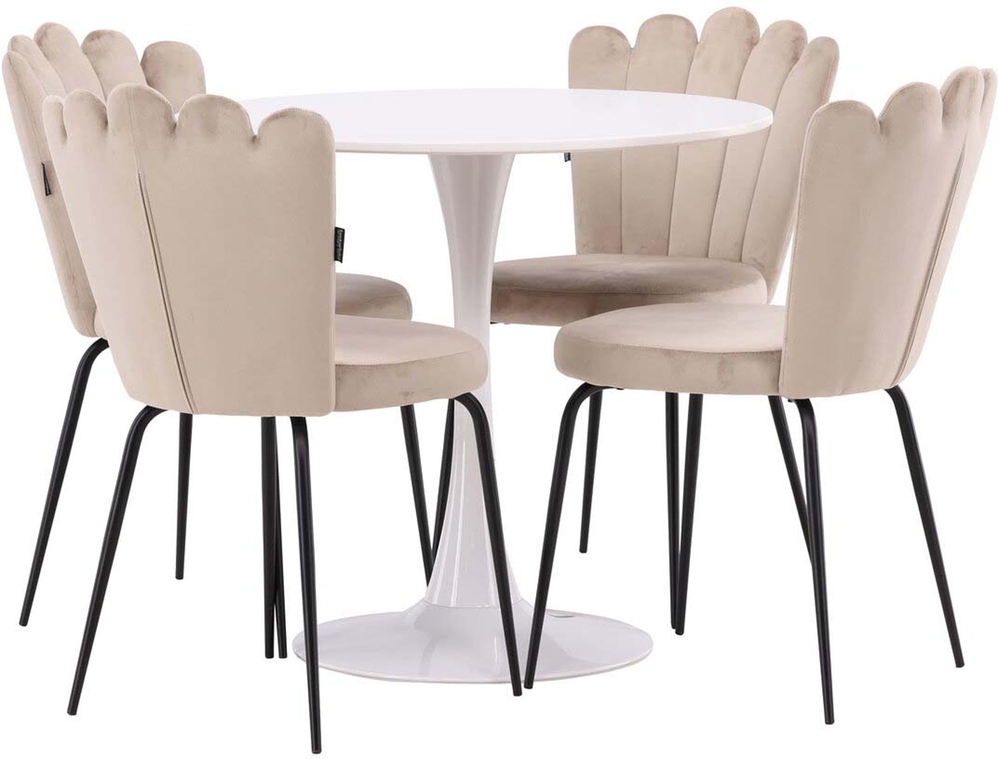 Stilvolles Hamden Esszimmerset mit Limhamn Light, perfekt für gesellige Abende und elegantes Wohnen. Komfort und Design vereint.