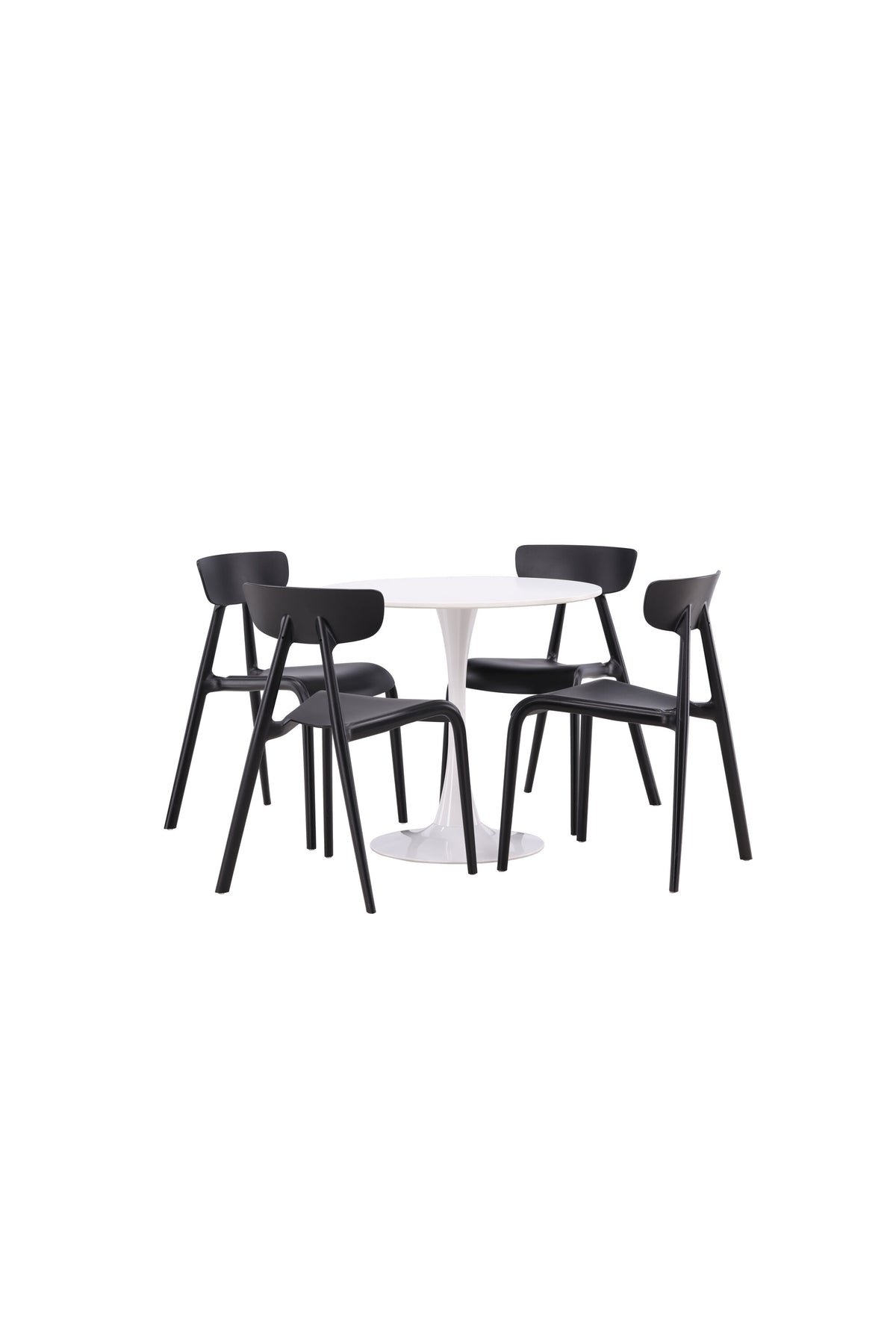 Hamden Esszimmerset + Ursholmen ⌀80cm/4St. in Schwarz präsentiert im Onlineshop von KAQTU Design AG. Esszimmerset ist von Venture Home