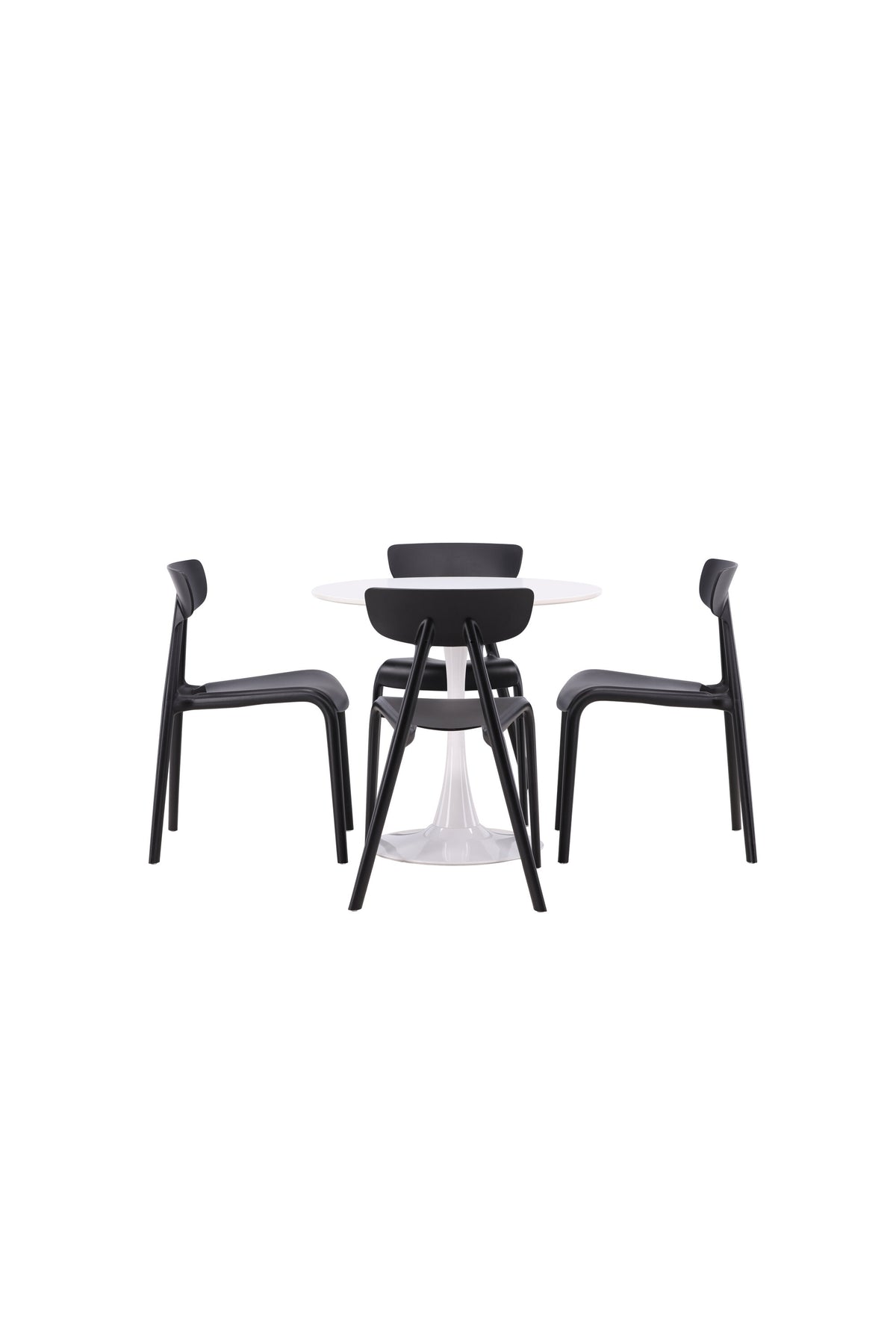 Hamden Esszimmerset + Ursholmen ⌀80cm/4St. in Schwarz präsentiert im Onlineshop von KAQTU Design AG. Esszimmerset ist von Venture Home