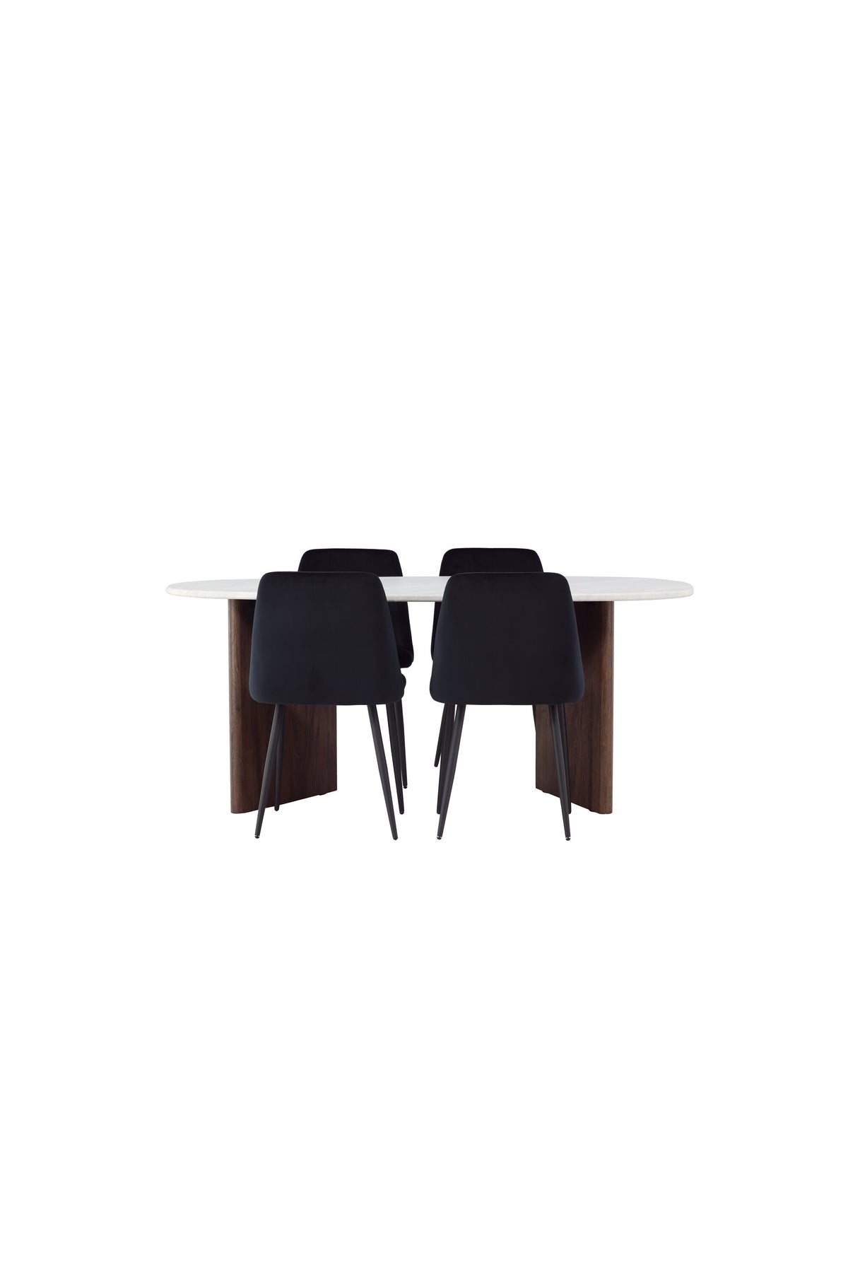 Grönvik Esszimmerset + Night 180cm/4St. in Schwarz präsentiert im Onlineshop von KAQTU Design AG. Esszimmerset ist von Venture Home