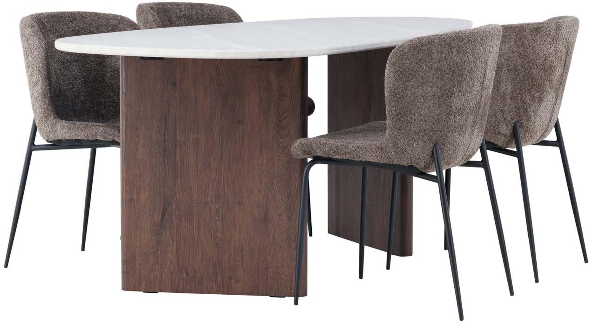 Entdecken Sie das Grönvik Esszimmerset + Modesto 180cm/4St. von Venture Home – stilvoll, pflegeleicht und perfekt für gesellige Momente.