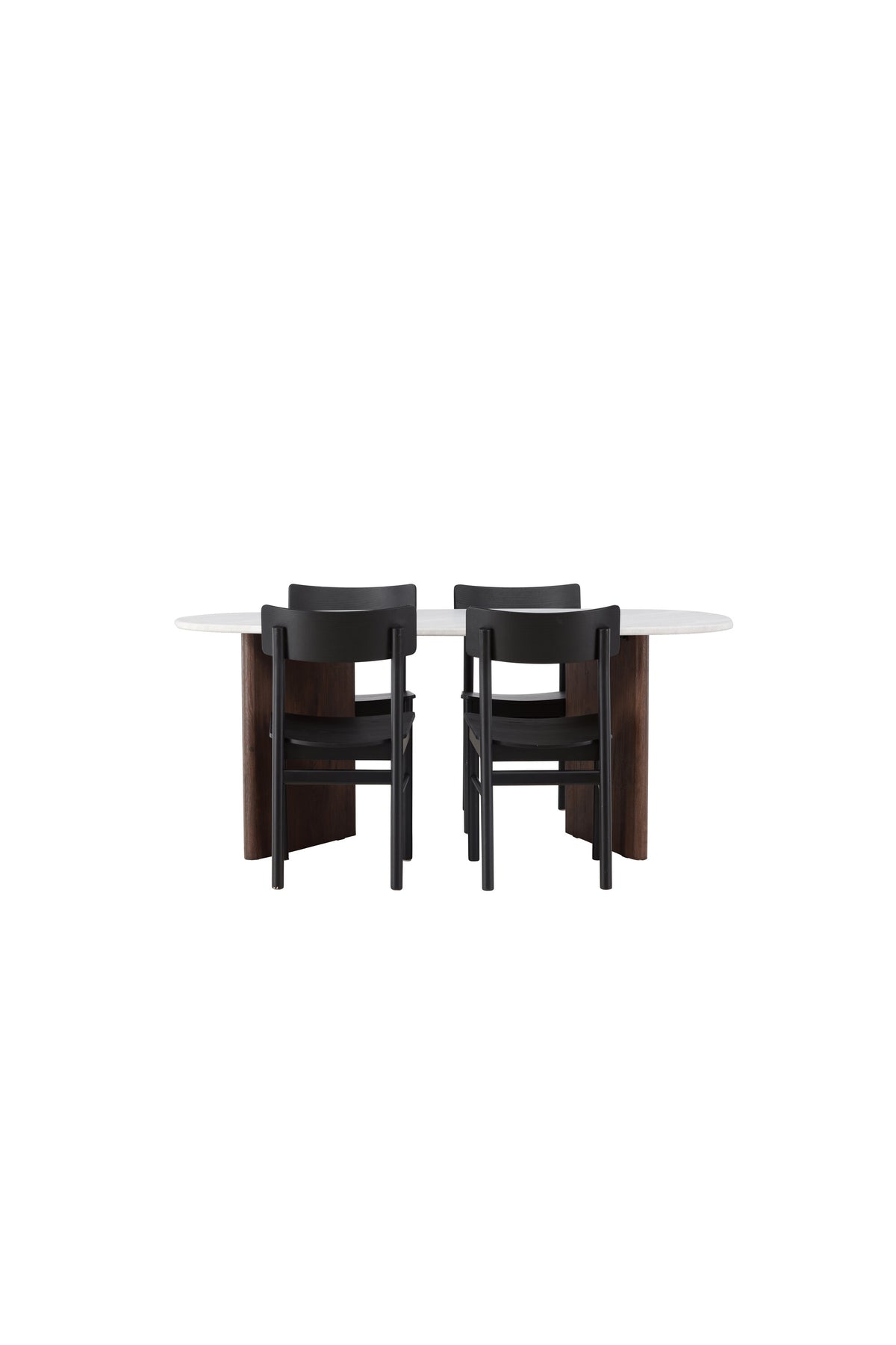 Grönvik Esszimmerset + Montros 180cm/4St. in Schwarz präsentiert im Onlineshop von KAQTU Design AG. Esszimmerset ist von Venture Home