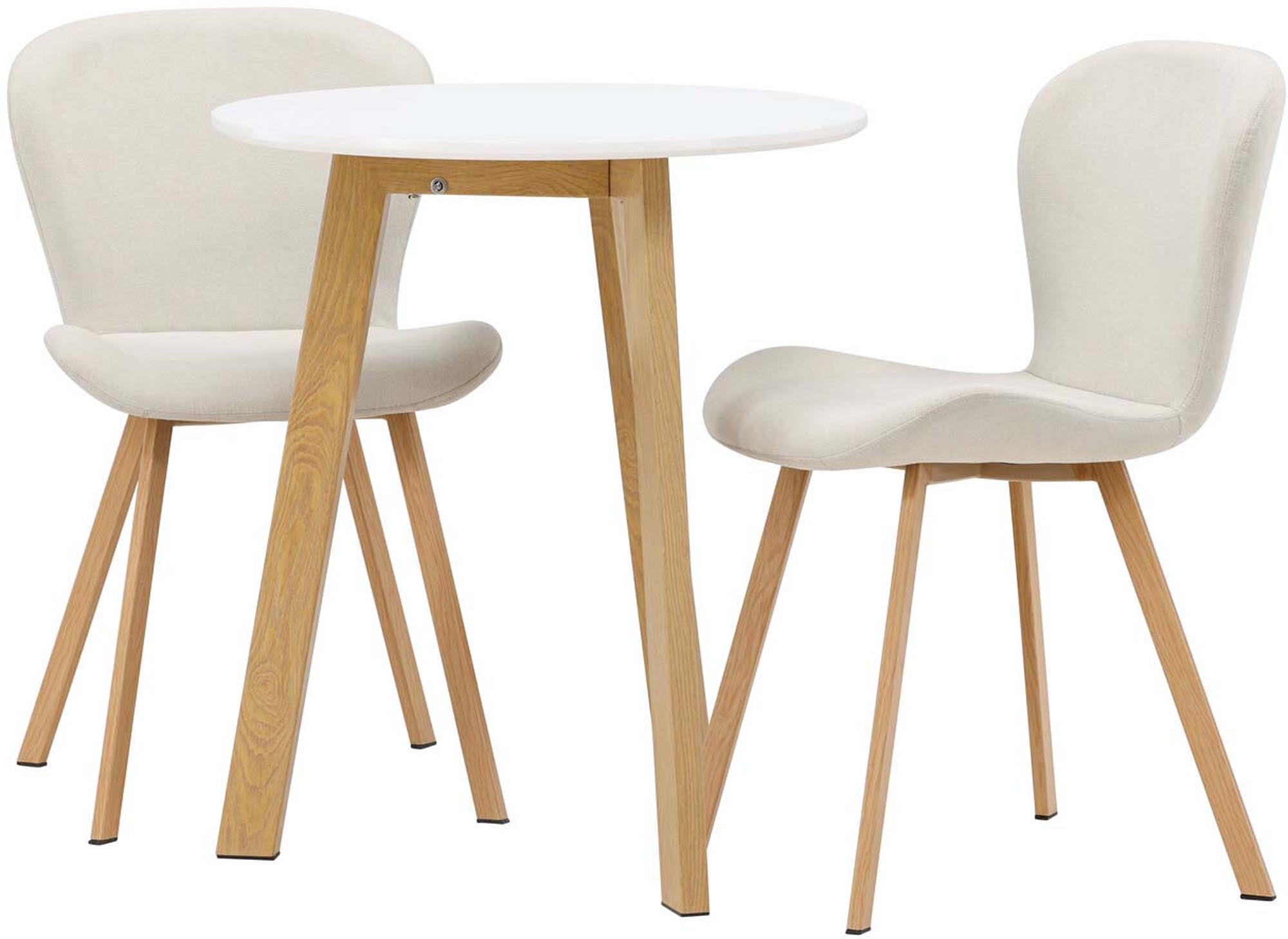 Elegantes Leonora Esszimmerset mit Lilja Stühlen, ideal für kleine Räume. Hochwertige Materialien und modernes Design für Ihr Zuhause.