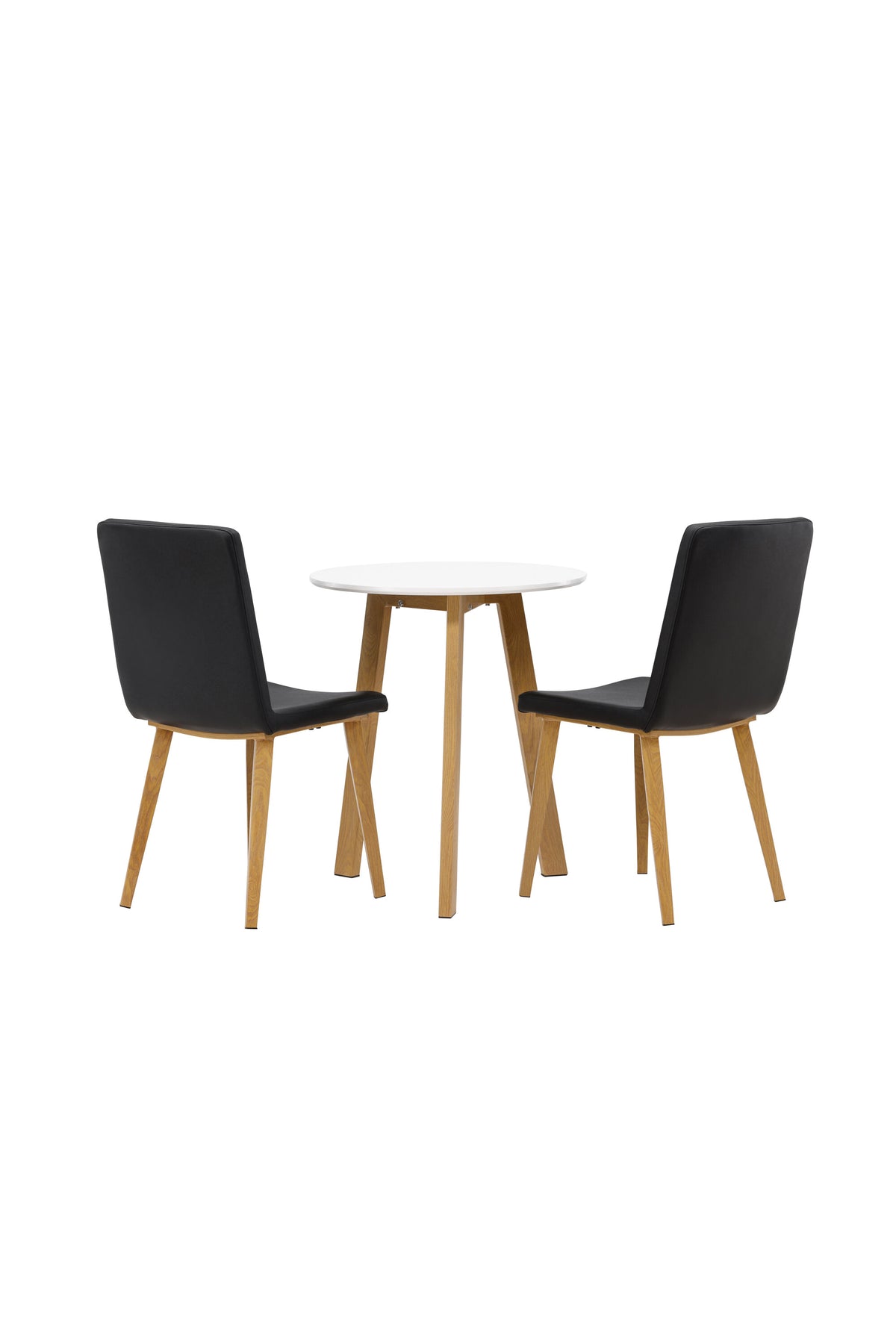 Leonora Esszimmerset + Today ⌀65cm/2St. in Schwarz, Natur präsentiert im Onlineshop von KAQTU Design AG. Esszimmerset ist von Venture Home