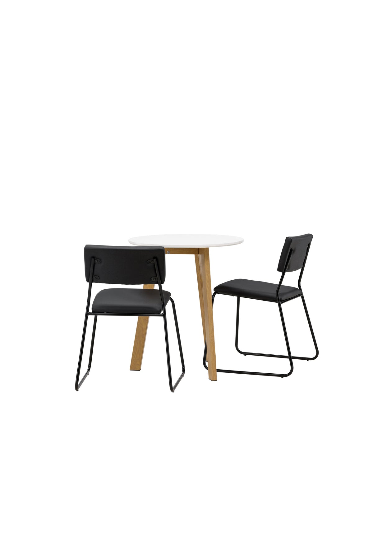 Leonora Esszimmerset + Kenth ⌀65cm/2St. in Schwarz präsentiert im Onlineshop von KAQTU Design AG. Esszimmerset ist von Venture Home