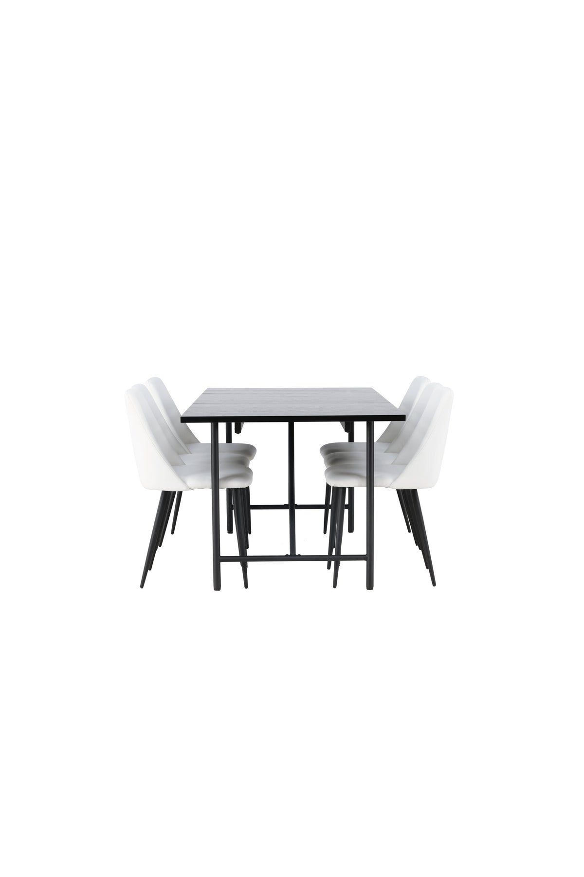 Astrid Esszimmerset + Night 200cm/6St. in Schwarz-Weiss präsentiert im Onlineshop von KAQTU Design AG. Esszimmerset ist von Venture Home
