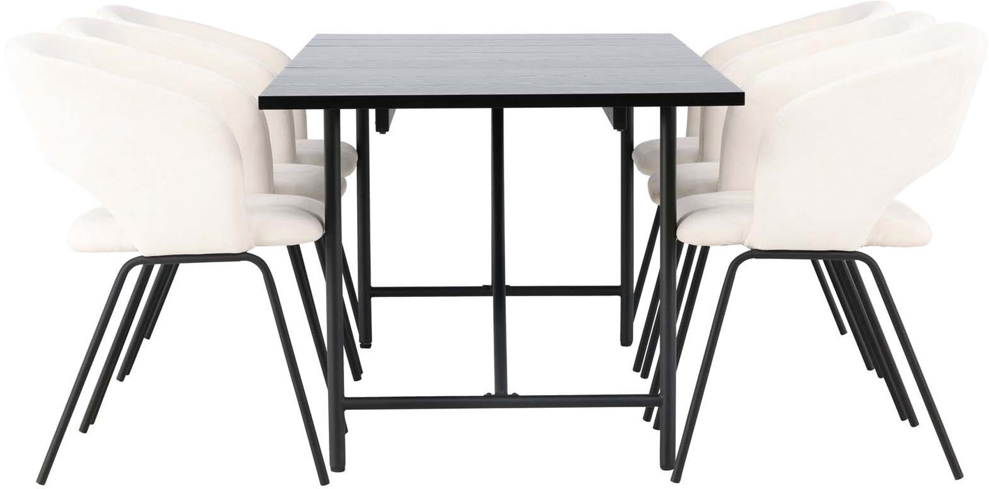 Astrid Esszimmerset 200cm: Modernes Design für stilvolle Dinner.