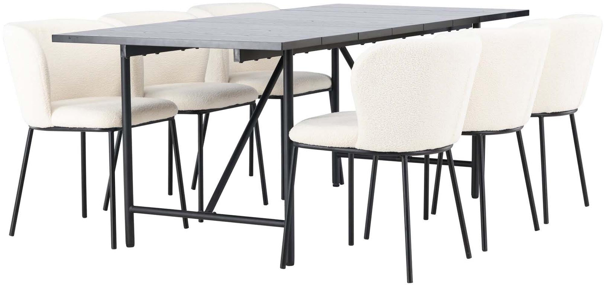 Stilvolles Esszimmerset Astrid & Edina: Skandinavisches Design, hoher Komfort und elegante Materialien für Ihr Zuhause.