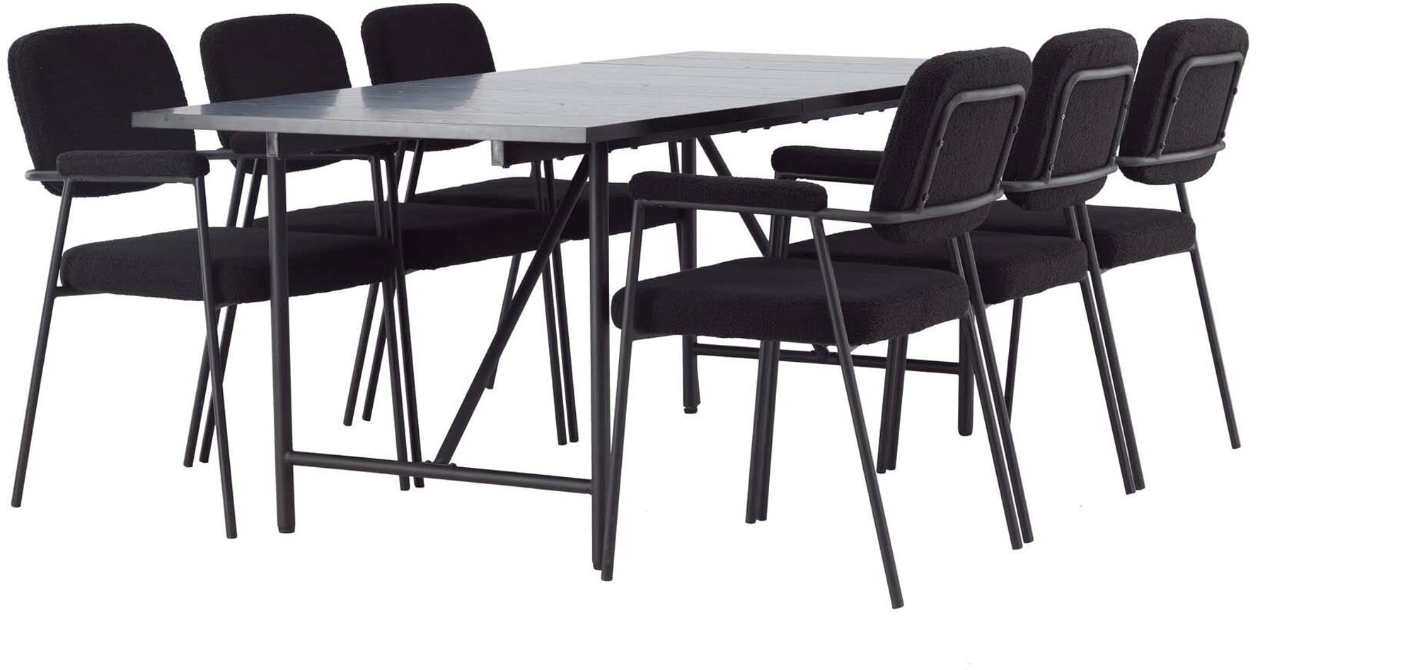 Skandinavisches Esszimmerset: Stilvoller Komfort für 6 Personen.