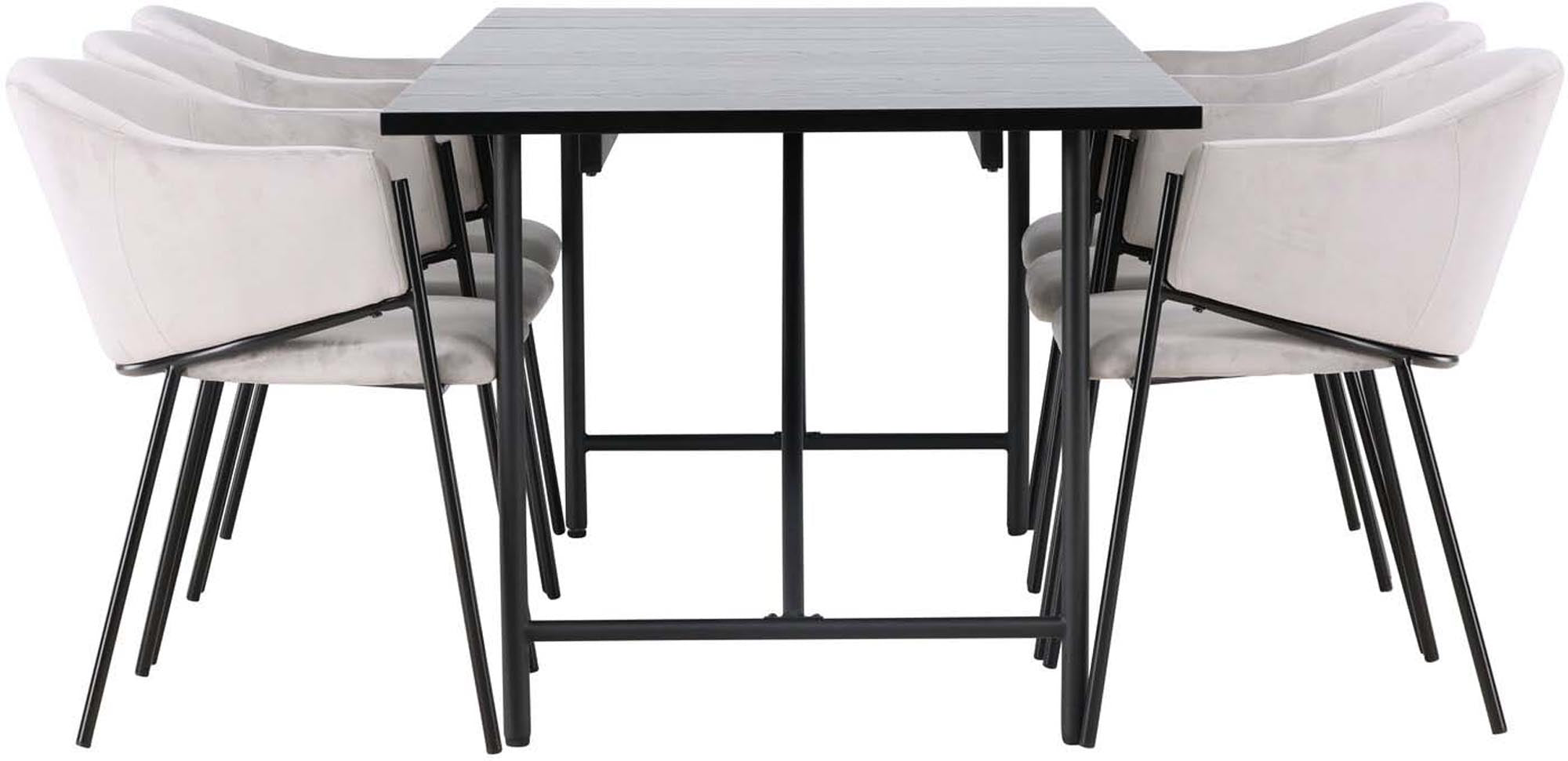 Stilvolles Esszimmerset Astrid + Evelina von Venture Home: Moderner Esstisch und elegante Stühle für unvergessliche Momente im Esszimmer.