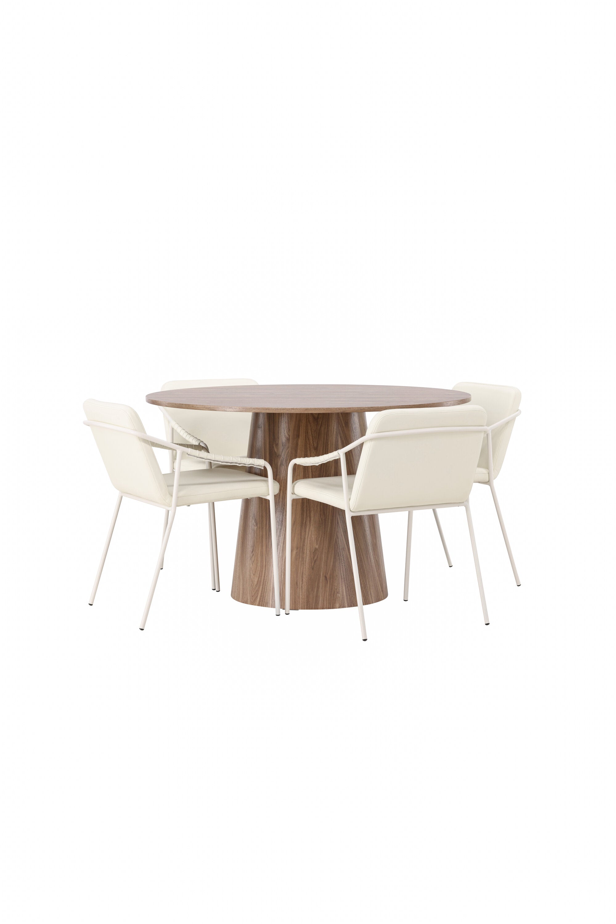 Lanzo Esszimmerset + Tvist ⌀120cm/4St. in Beige präsentiert im Onlineshop von KAQTU Design AG. Esszimmerset ist von Venture Home