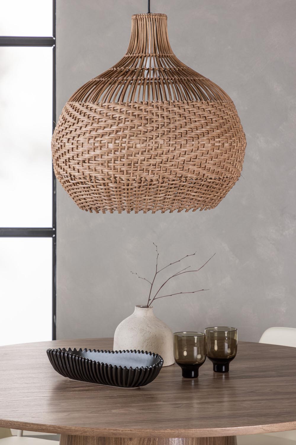 Lanzo Esszimmerset + Tvist ⌀120cm/4St. in Beige präsentiert im Onlineshop von KAQTU Design AG. Esszimmerset ist von Venture Home