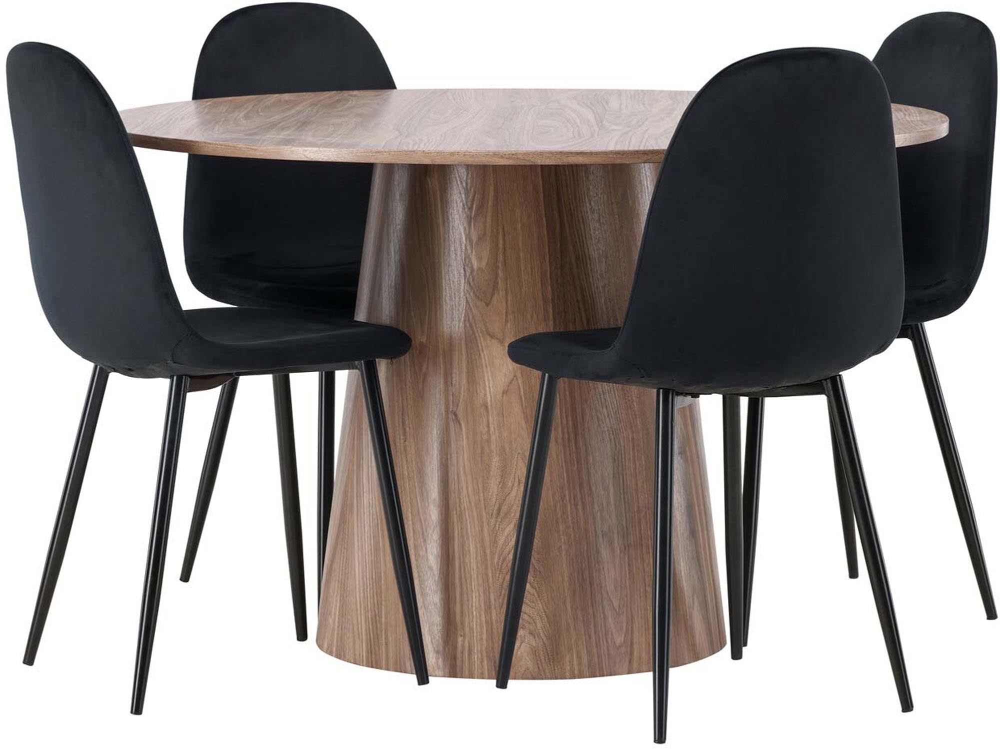 Entdecken Sie das Lanzo Esszimmerset + Polar: Modernes Design, hoher Komfort und einladende Atmosphäre für gesellige Momente.