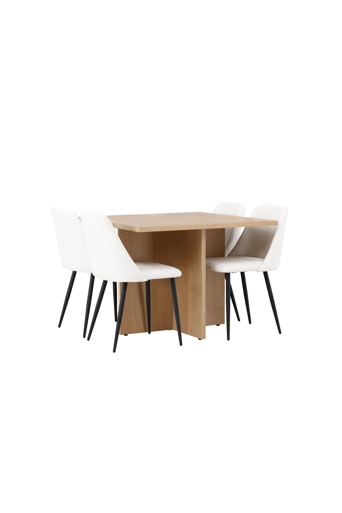 Leo Esszimmerset + Night 100cm/4St. in Schwarz-Weiss präsentiert im Onlineshop von KAQTU Design AG. Esszimmerset ist von Venture Home
