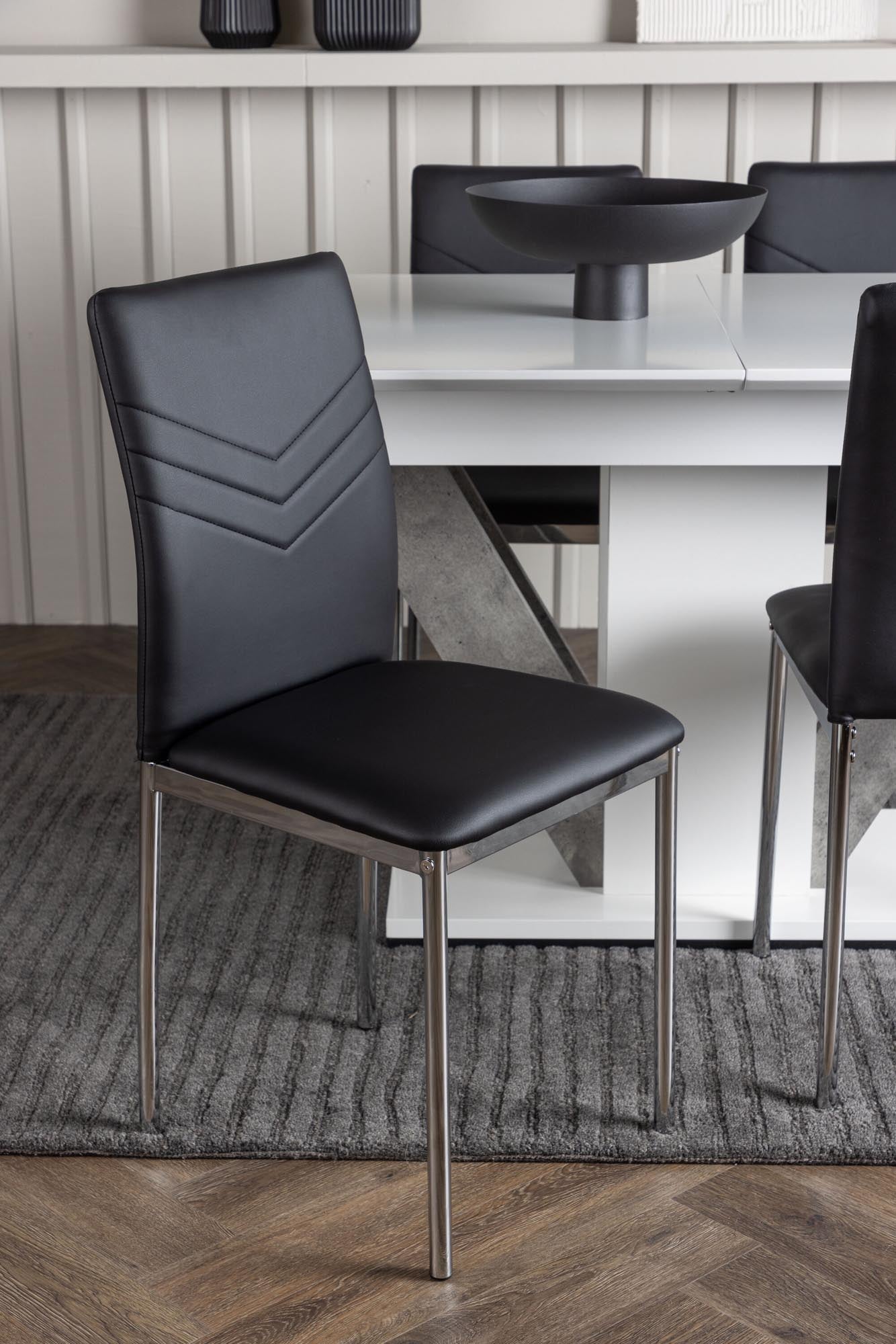 Venture Home Disa Esszimmerset: Ausziehbar mit 4 Lily Stühlen.