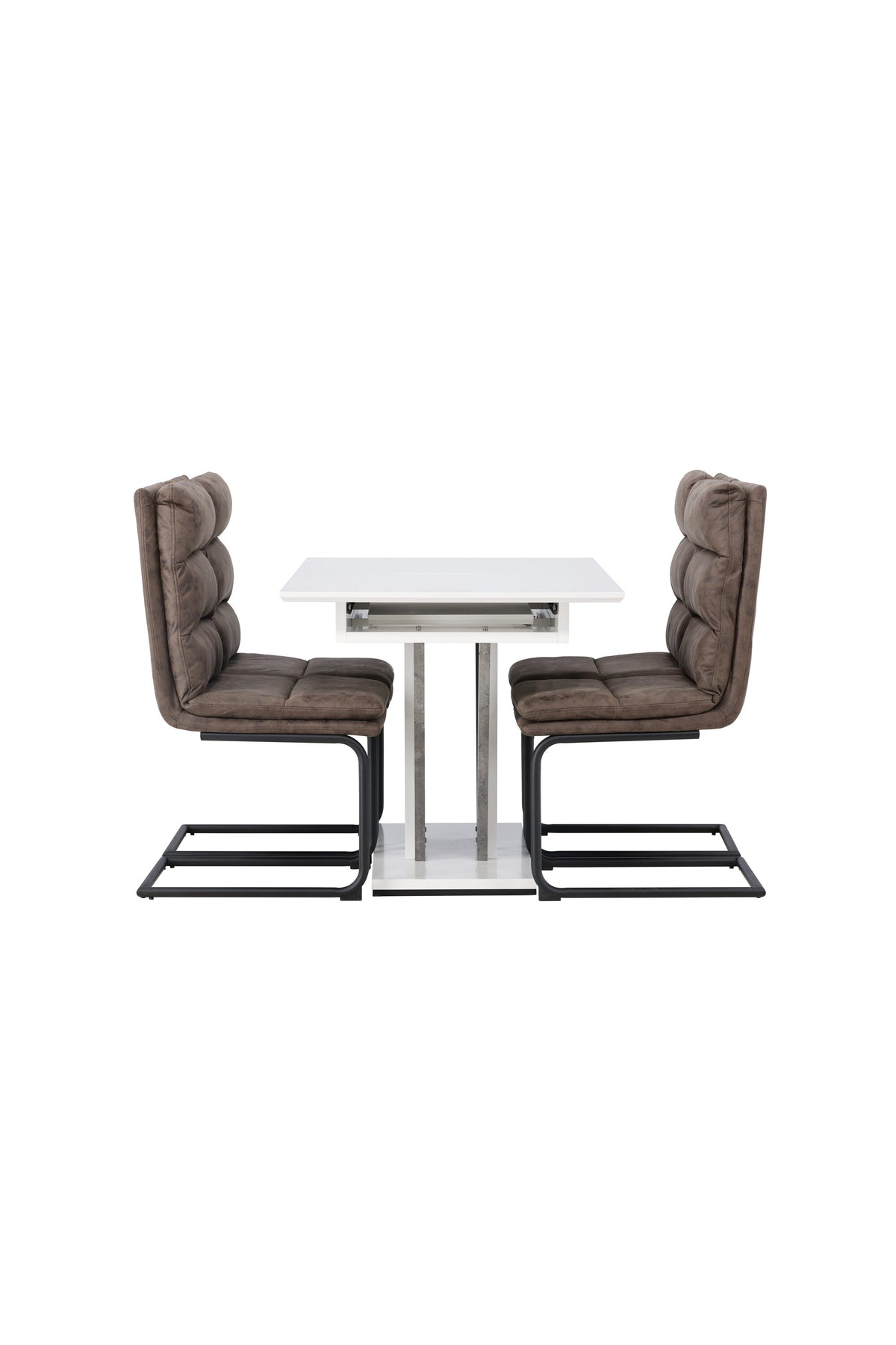Disa Esszimmerset ausziehbar + Zizo 120cm/4St. in Schwarz Braun präsentiert im Onlineshop von KAQTU Design AG. Esszimmerset ist von Venture Home