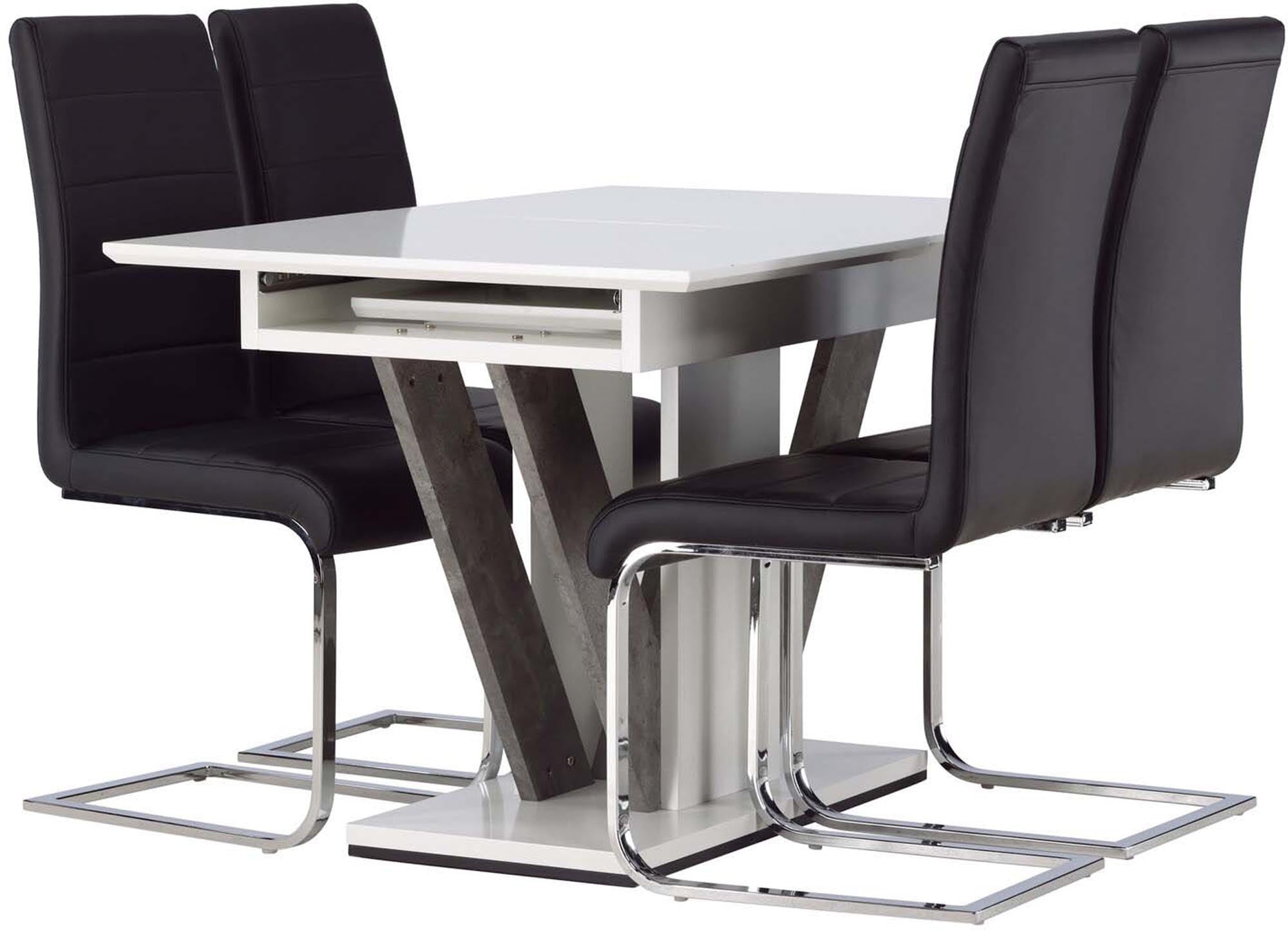 Venture Home Disa: Stilvolles Esszimmerset mit ausziehbarem Tisch.